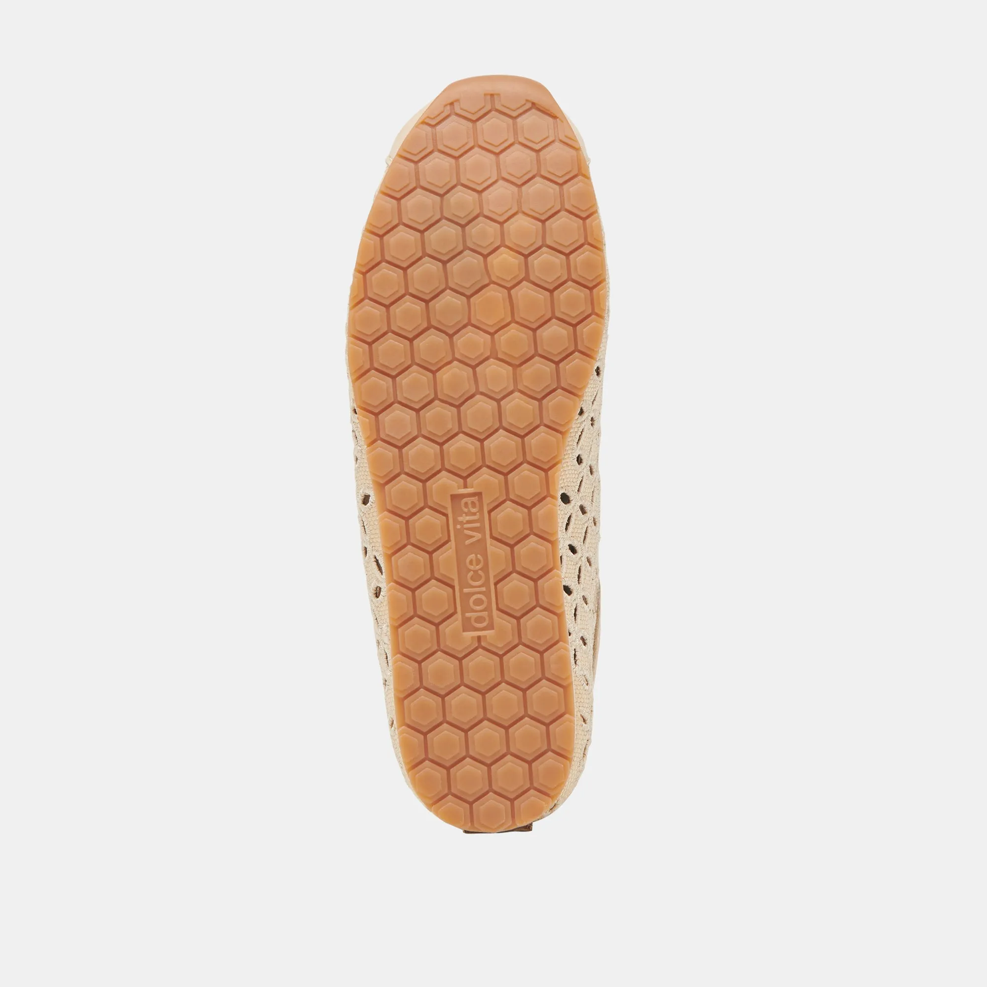 DANIE EYELET SNEAKERS PERF LT RAFFIA NATUREL