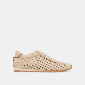 DANIE EYELET SNEAKERS PERF LT RAFFIA NATUREL