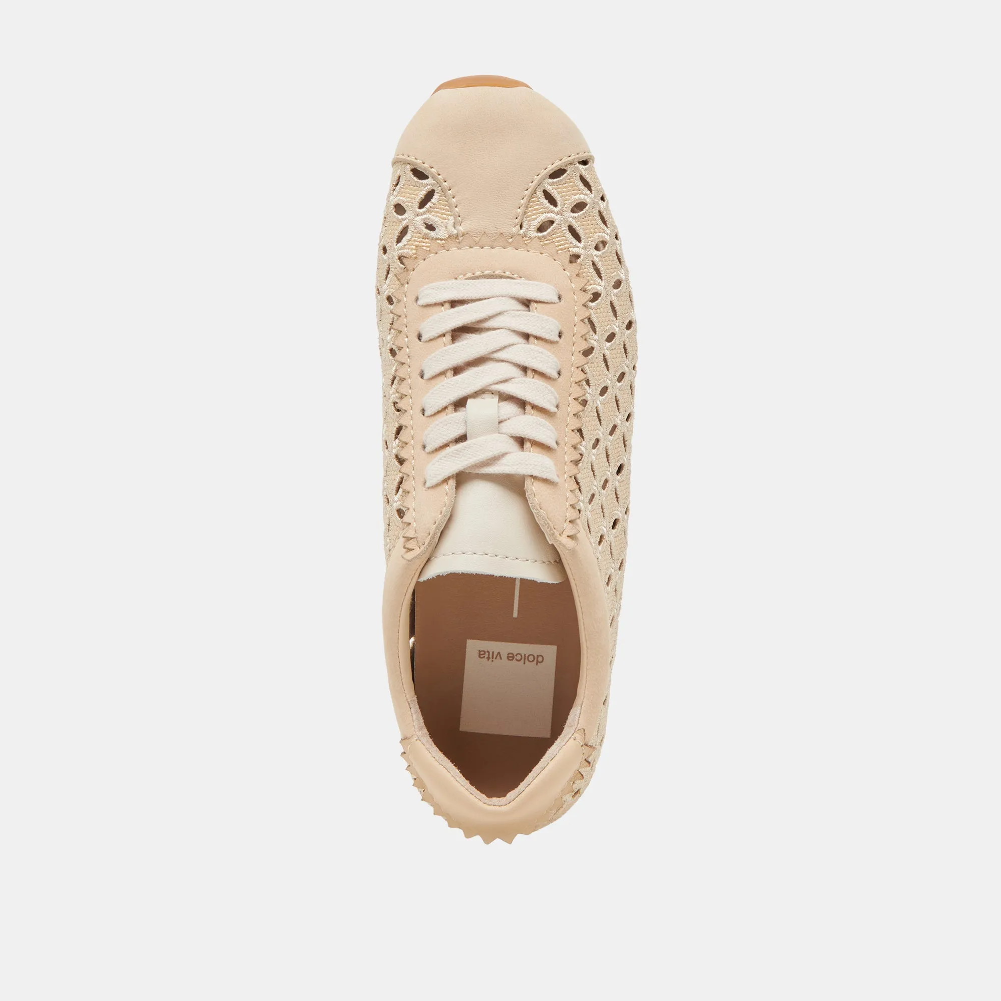 DANIE EYELET SNEAKERS PERF LT RAFFIA NATUREL