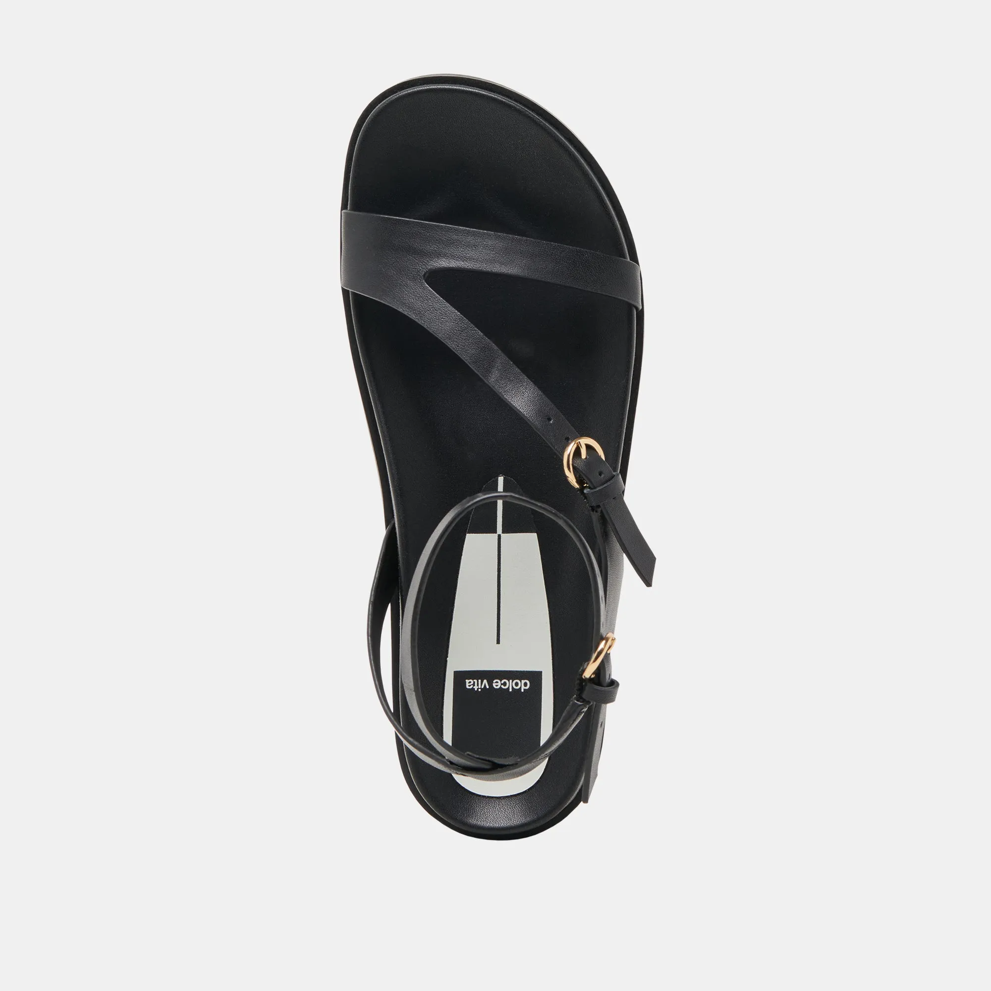SANDALES DARLIS EN CUIR NOIR
