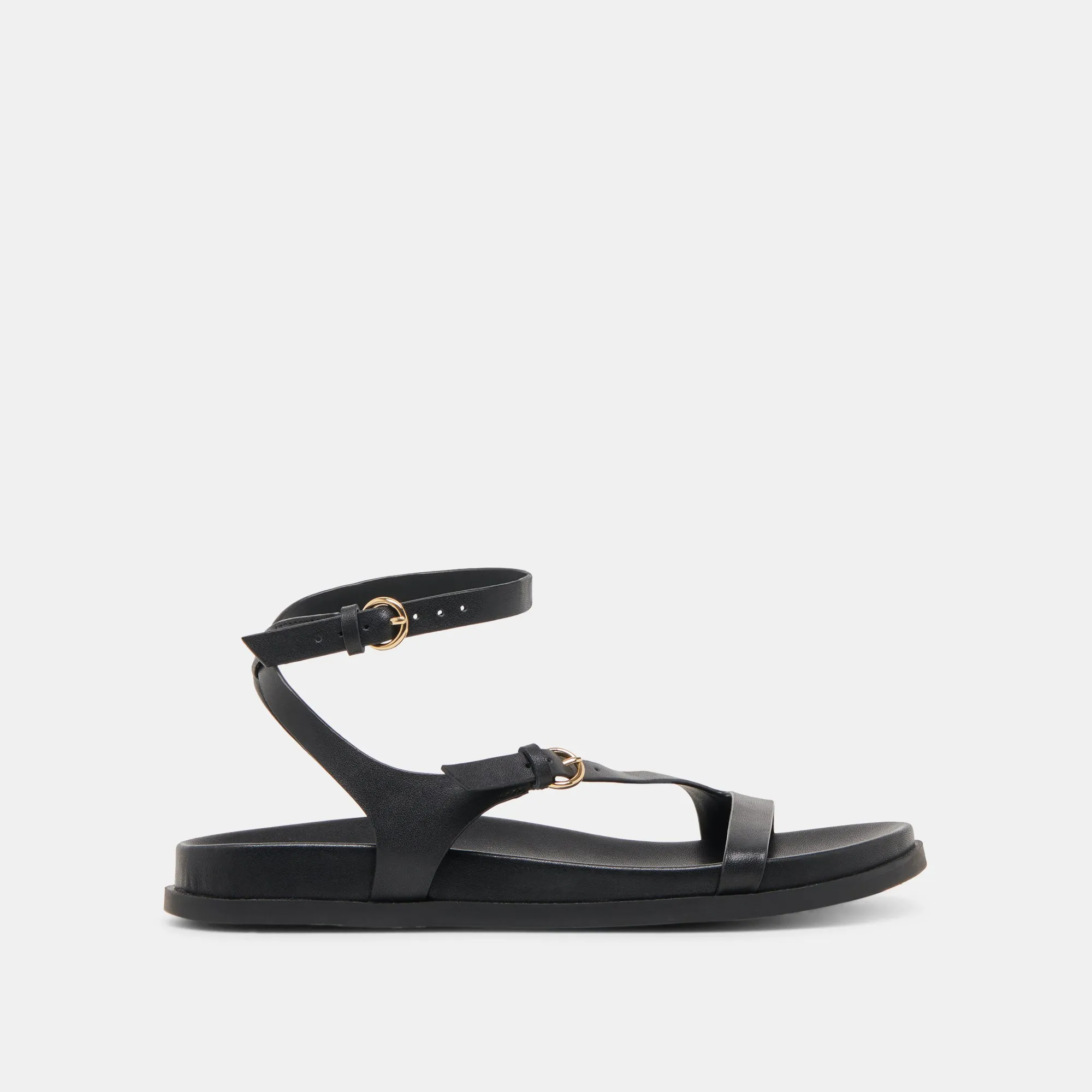 SANDALES DARLIS EN CUIR NOIR