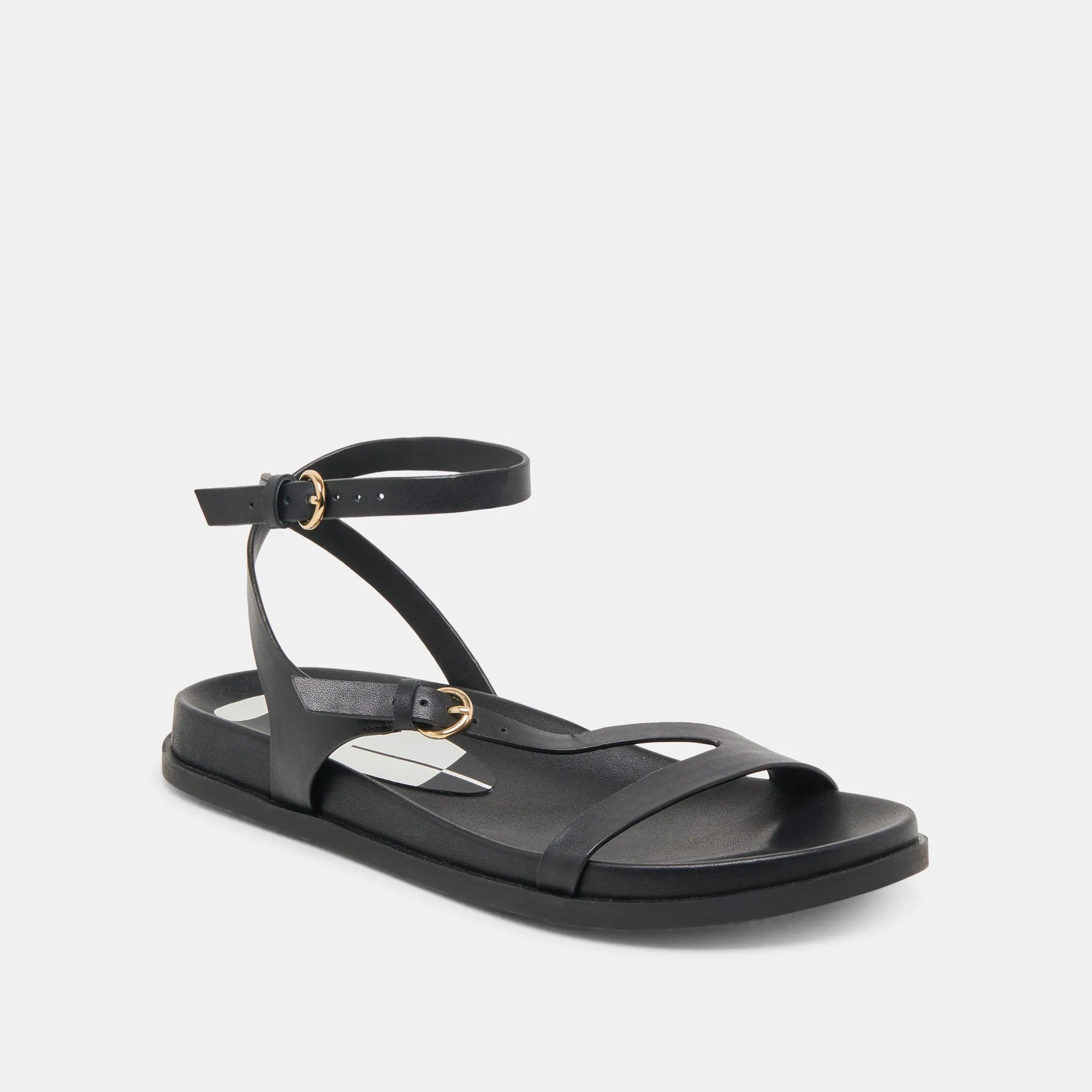 SANDALES DARLIS EN CUIR NOIR