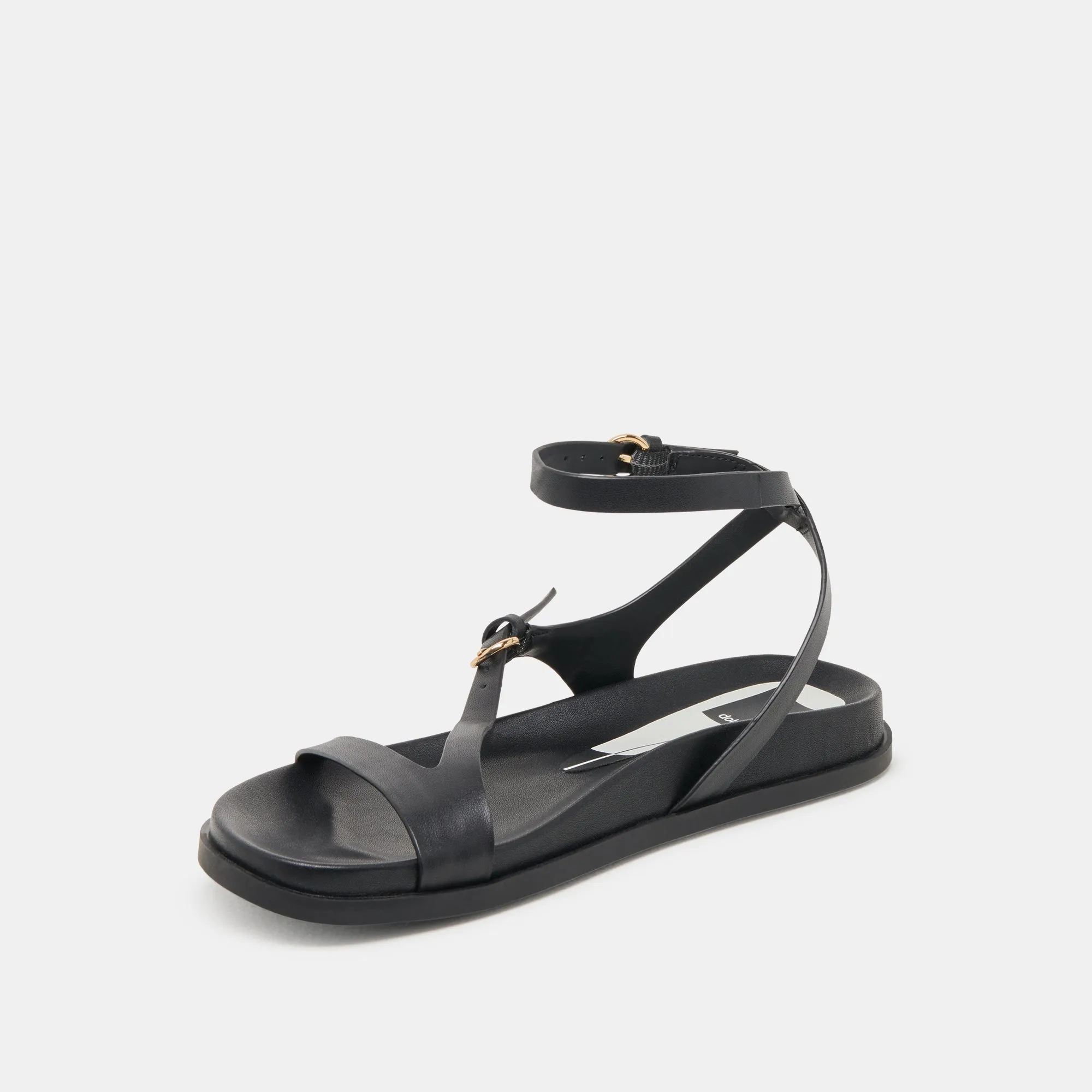 SANDALES DARLIS EN CUIR NOIR