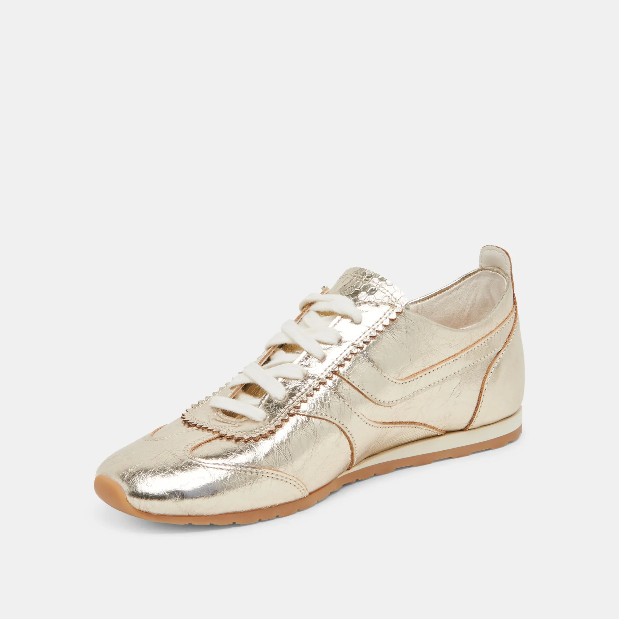 DELANY SNEAKERS OR CLAIR PATENTÉ FROISSÉ