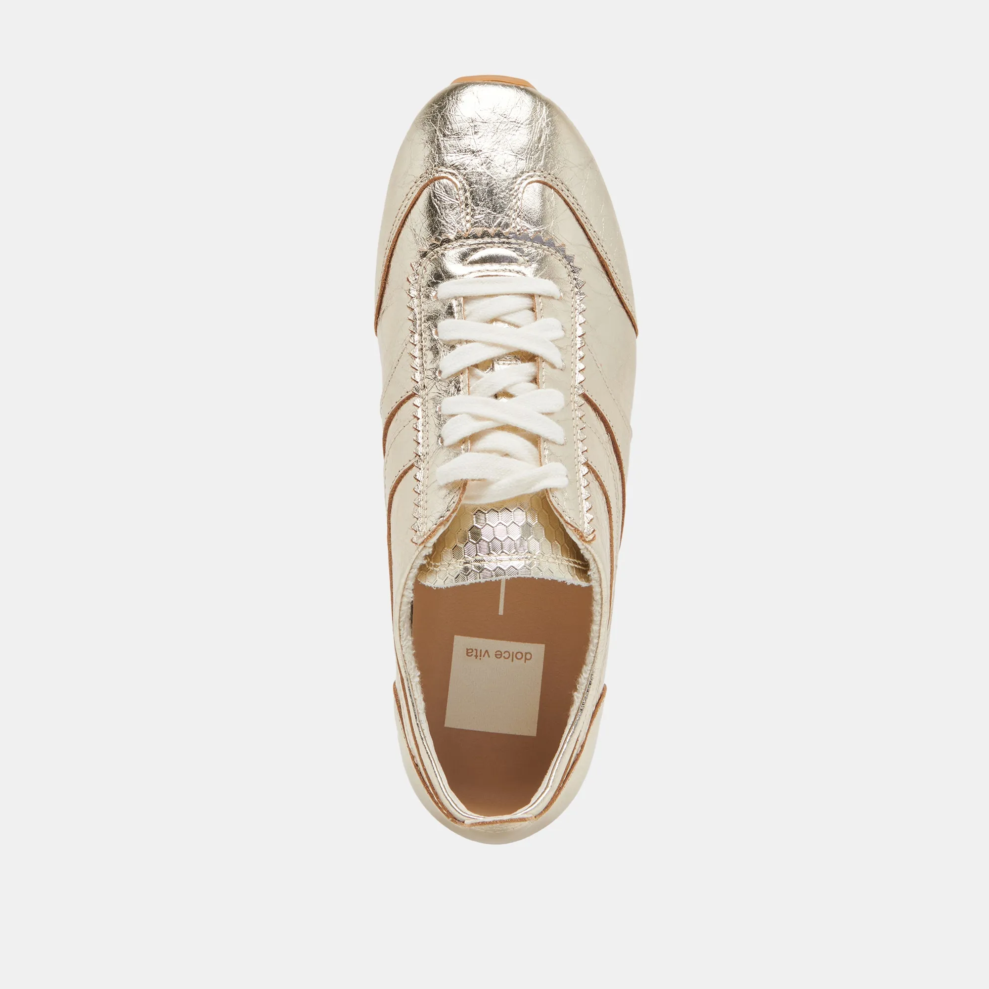 DELANY SNEAKERS OR CLAIR PATENTÉ FROISSÉ