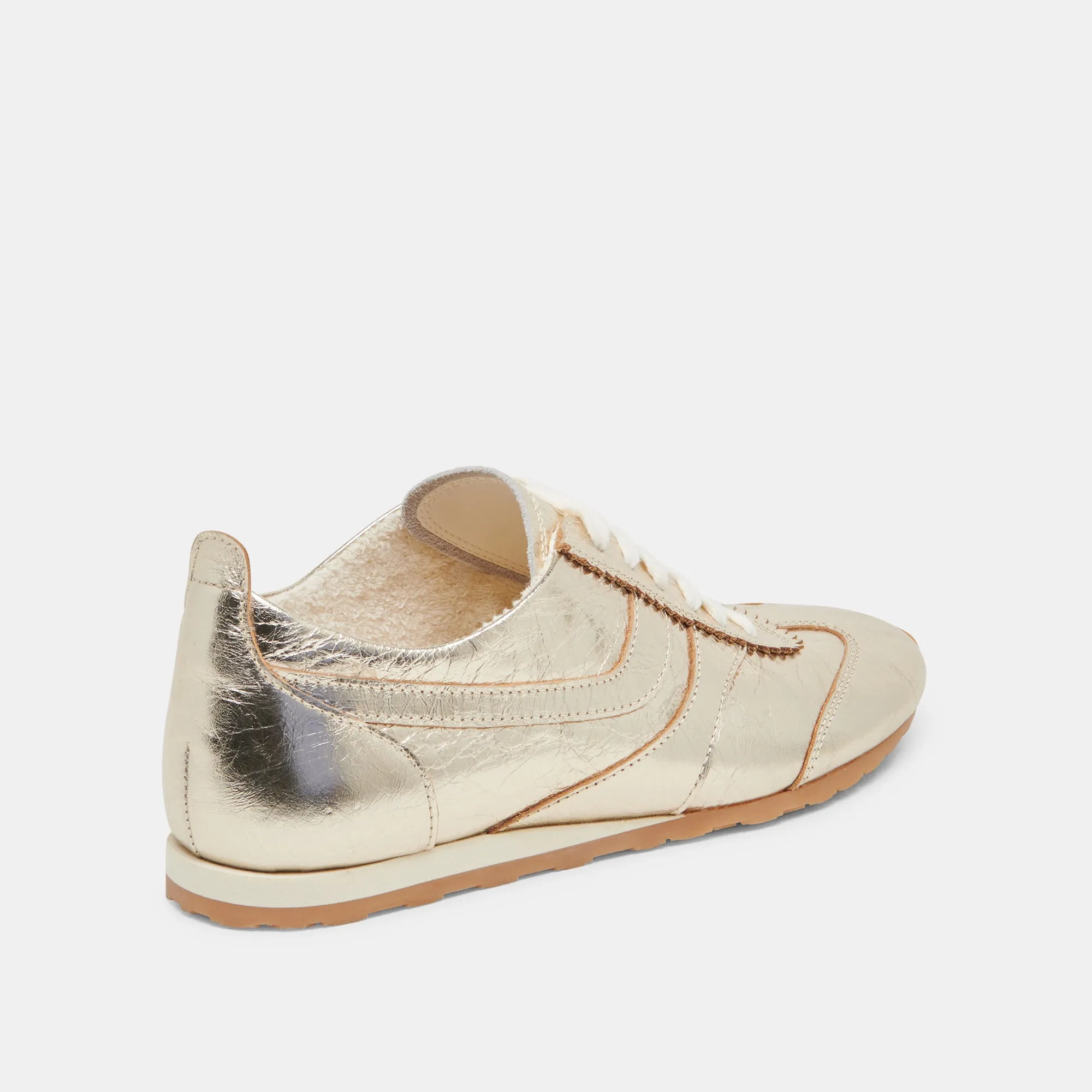 DELANY SNEAKERS OR CLAIR PATENTÉ FROISSÉ
