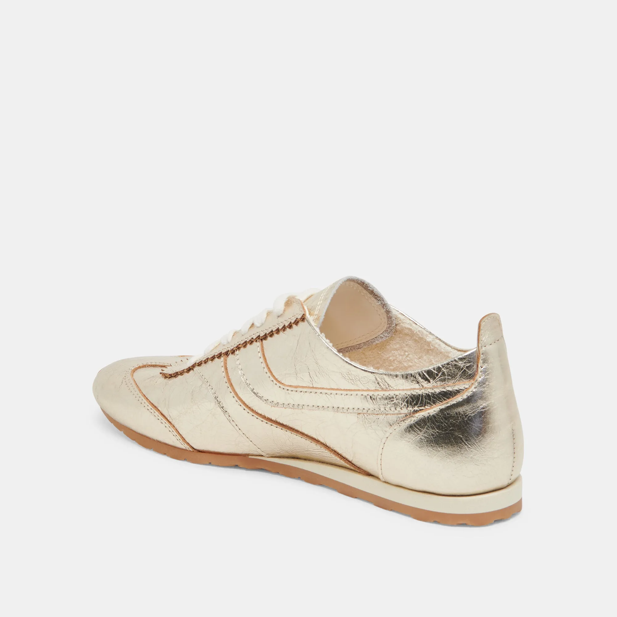 DELANY SNEAKERS OR CLAIR PATENTÉ FROISSÉ