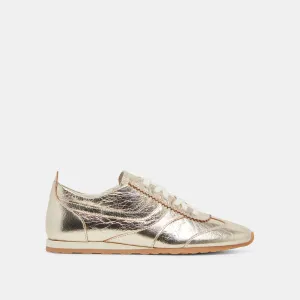 DELANY SNEAKERS OR CLAIR PATENTÉ FROISSÉ