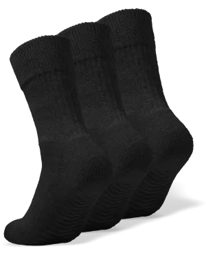 Chaussettes pour diabétiques avec antidérapantes (Lot de 3)