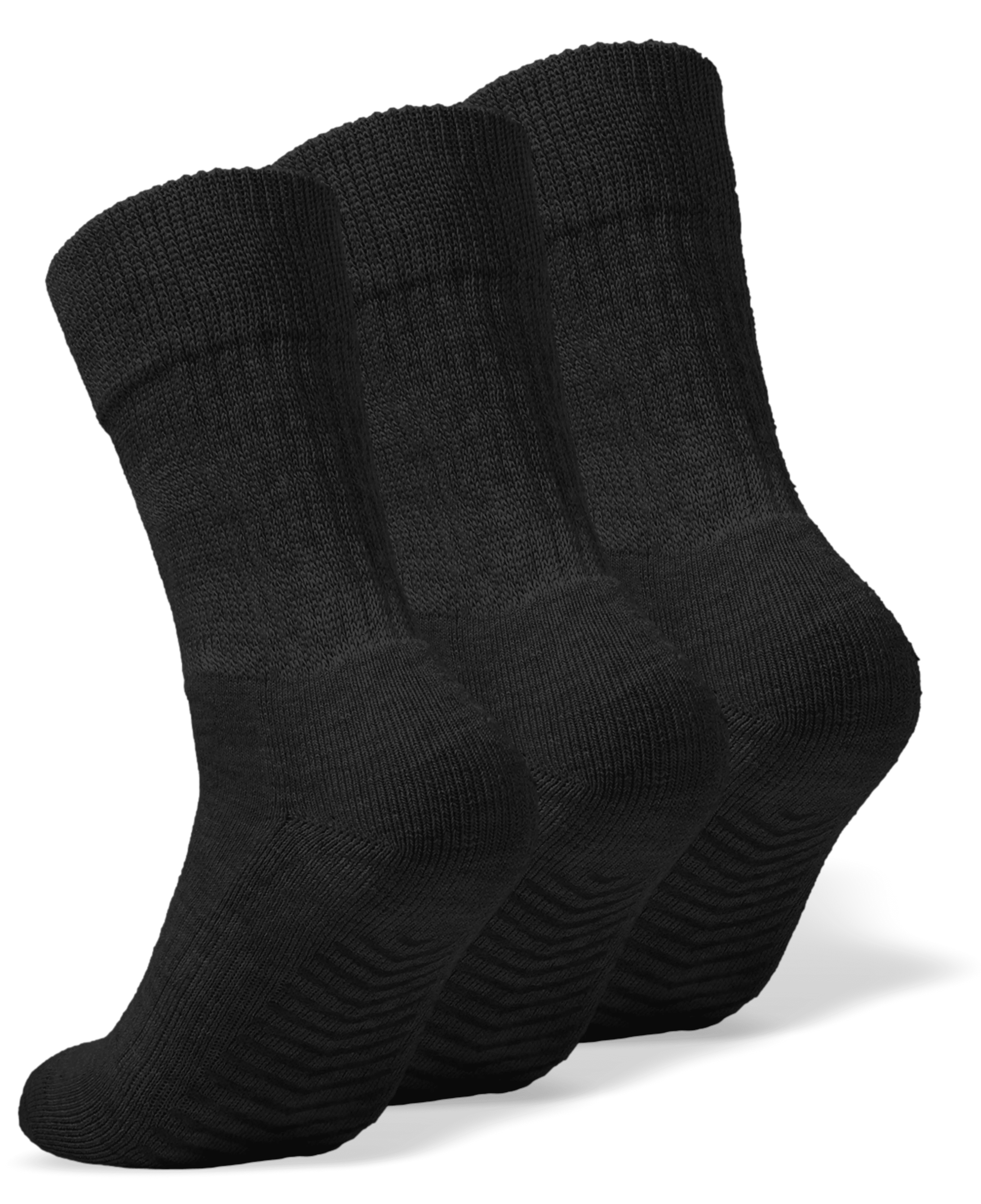 Chaussettes pour diabétiques avec antidérapantes (Lot de 3)