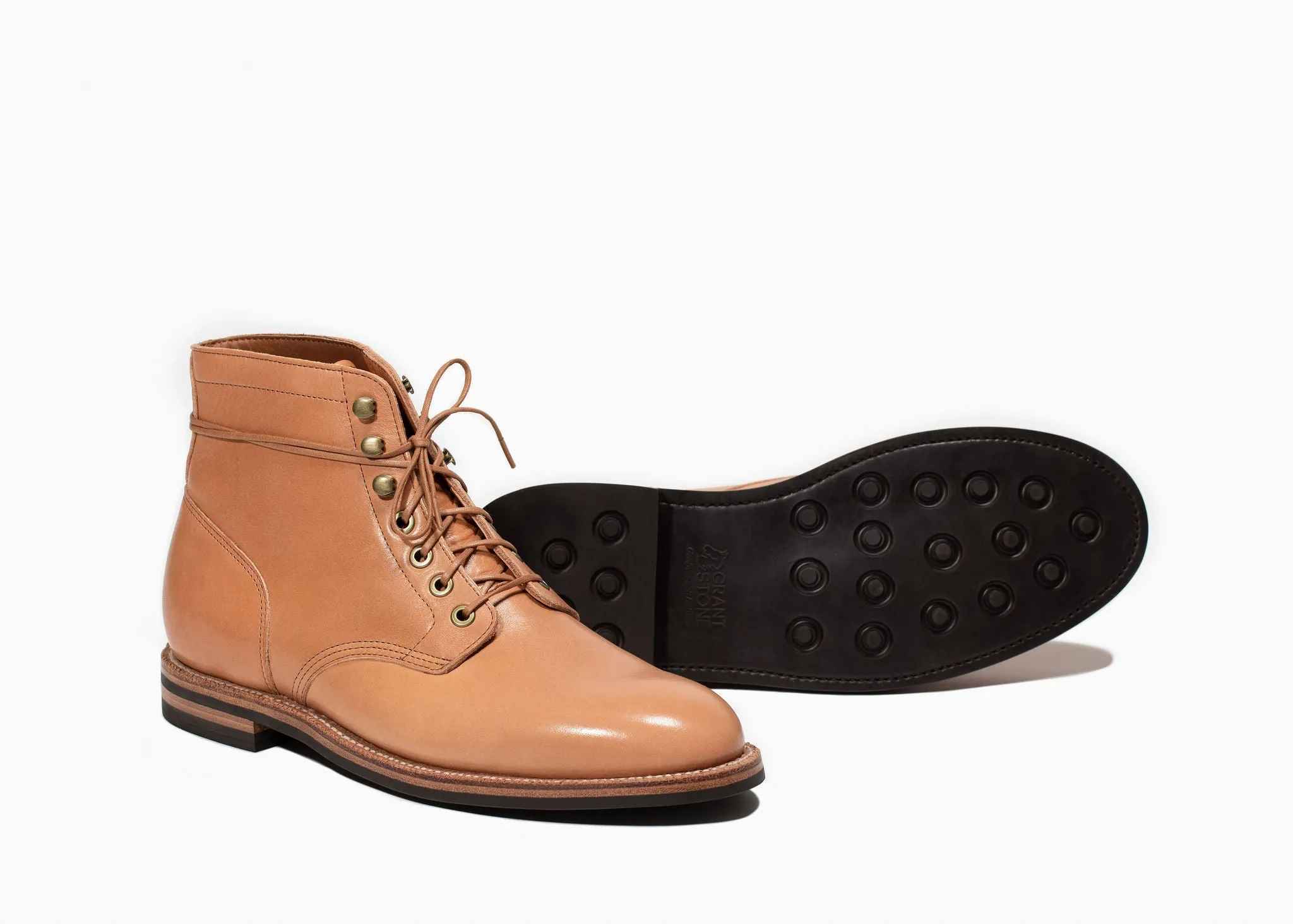 Bottes Diesel Essex en cuir tan