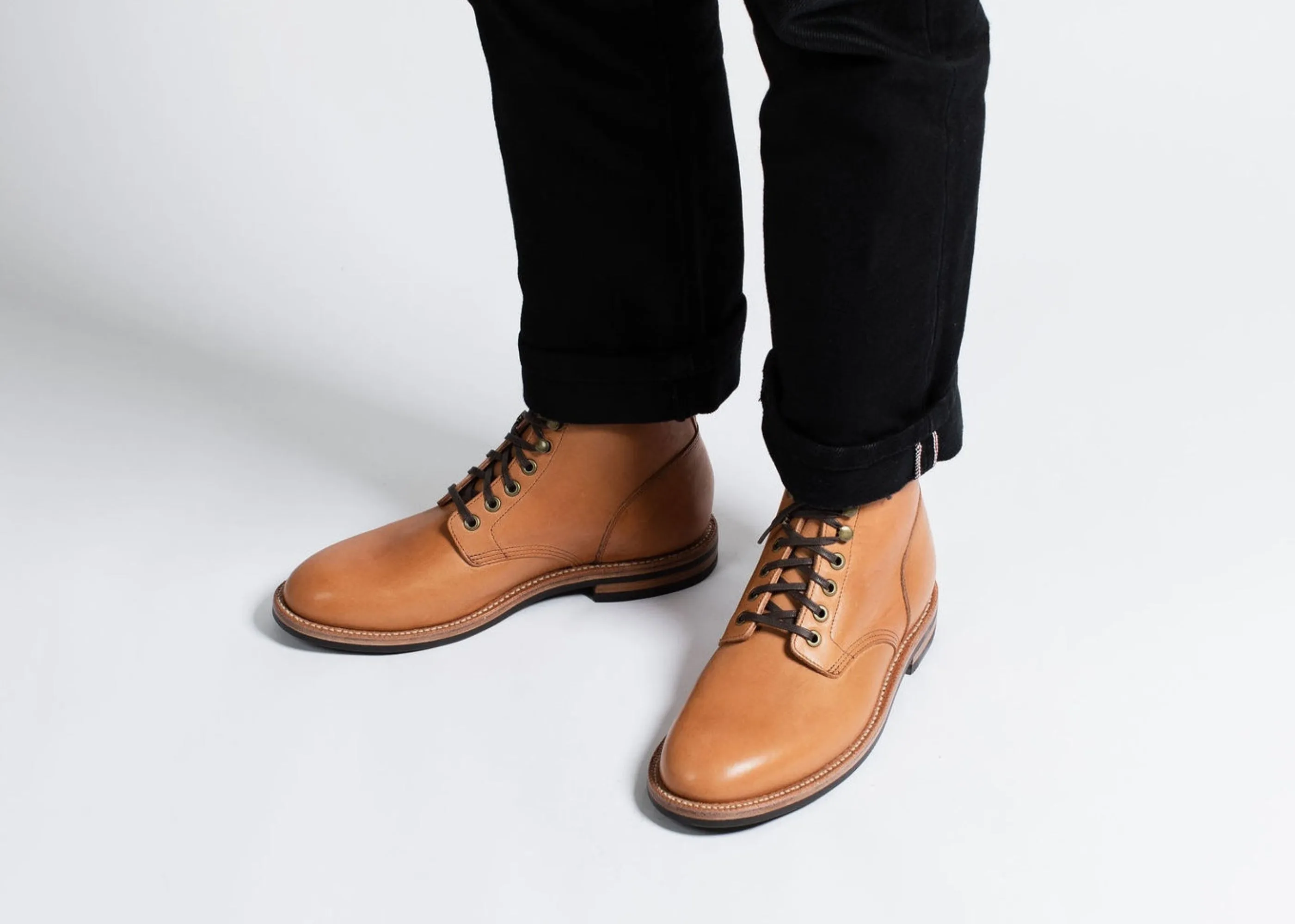 Bottes Diesel Essex en cuir tan