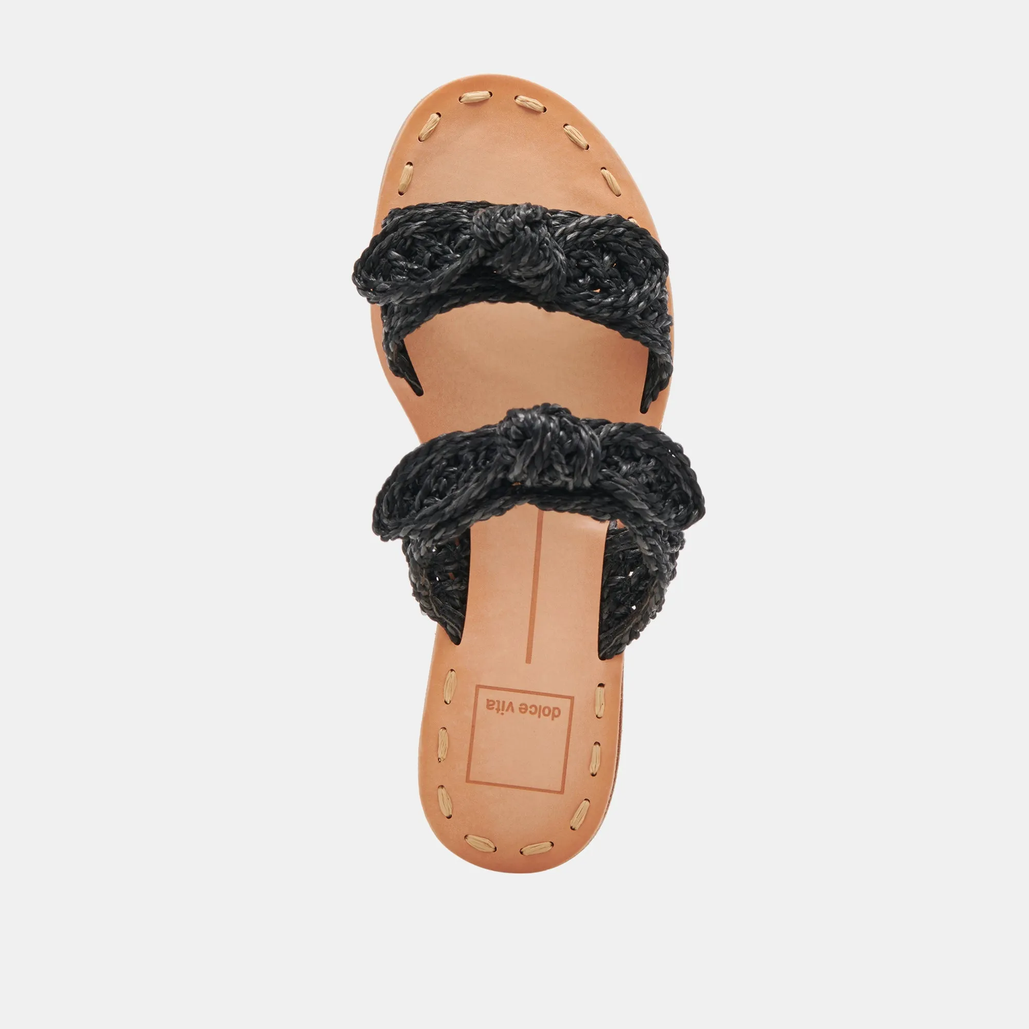 SANDALES DINAH ONYX EN RAFFIA