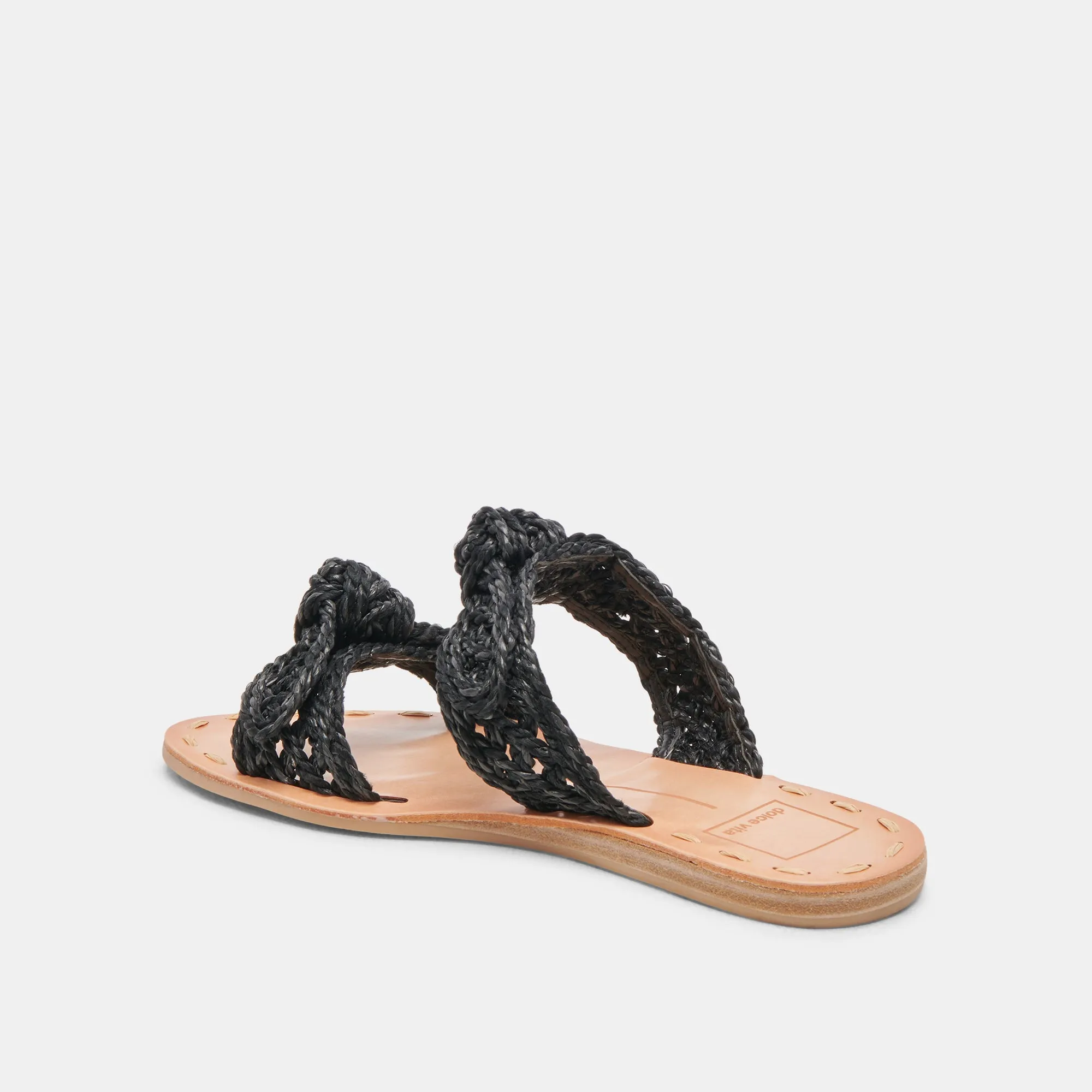 SANDALES DINAH ONYX EN RAFFIA