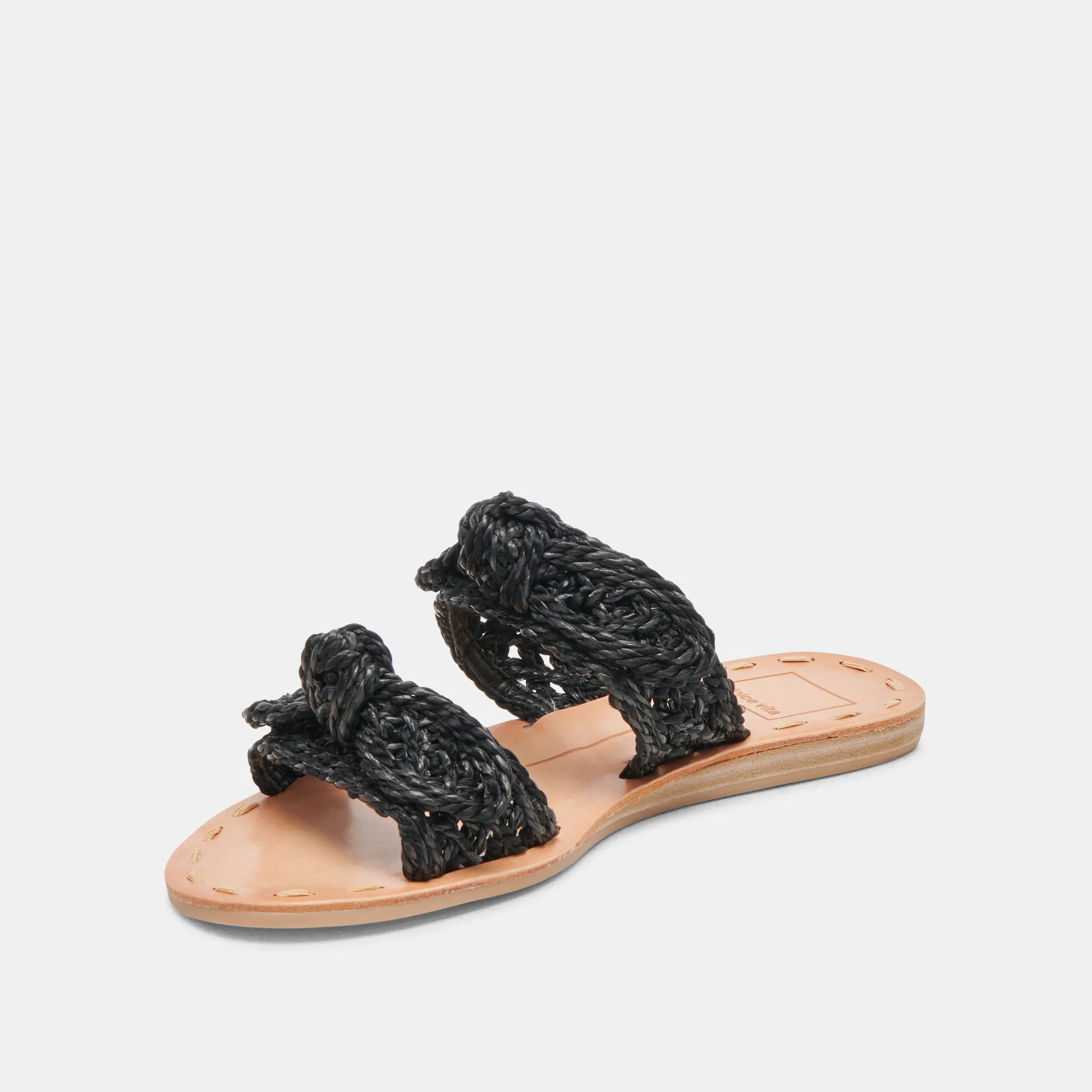 SANDALES DINAH ONYX EN RAFFIA