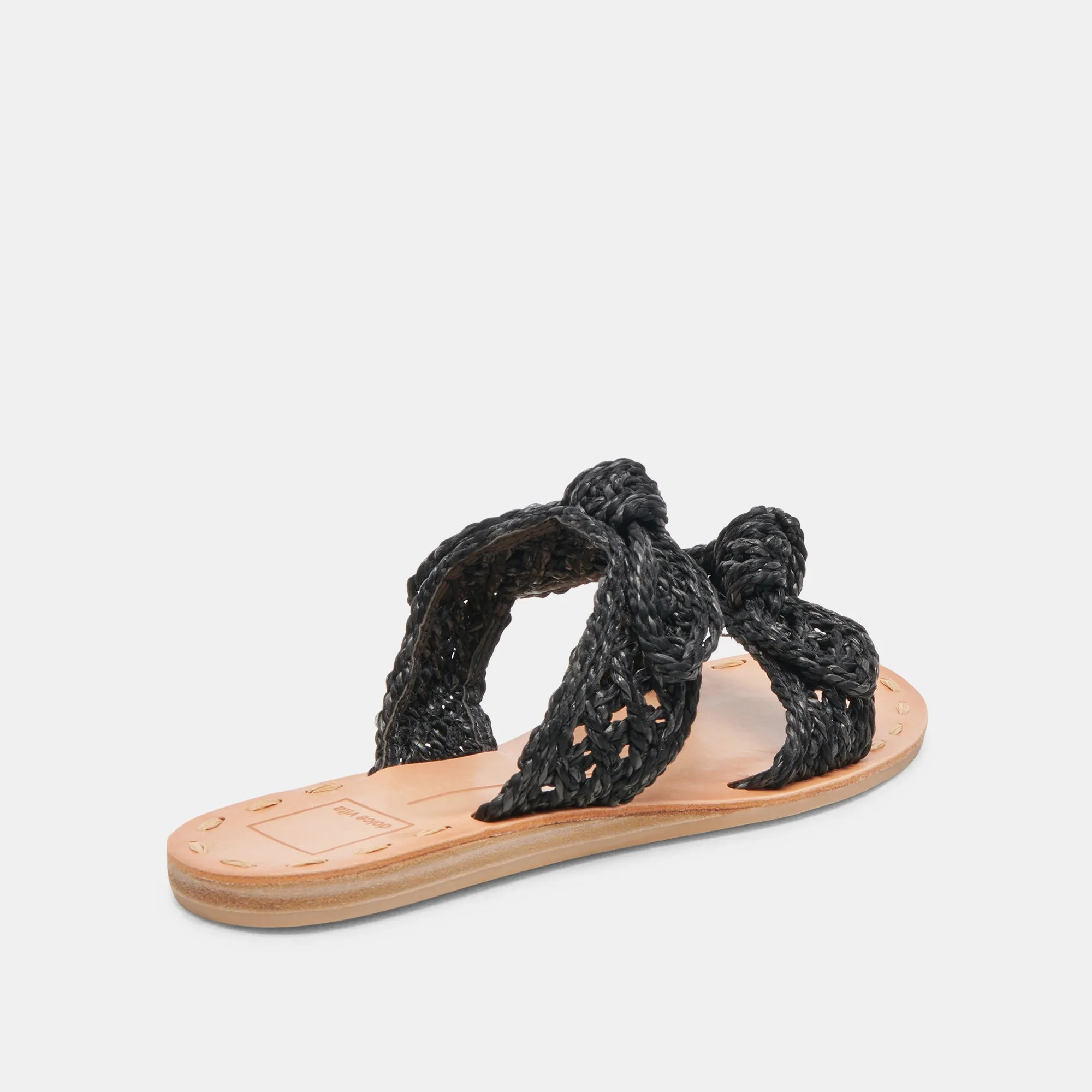 SANDALES DINAH ONYX EN RAFFIA
