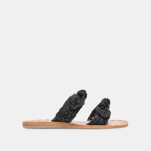 SANDALES DINAH ONYX EN RAFFIA