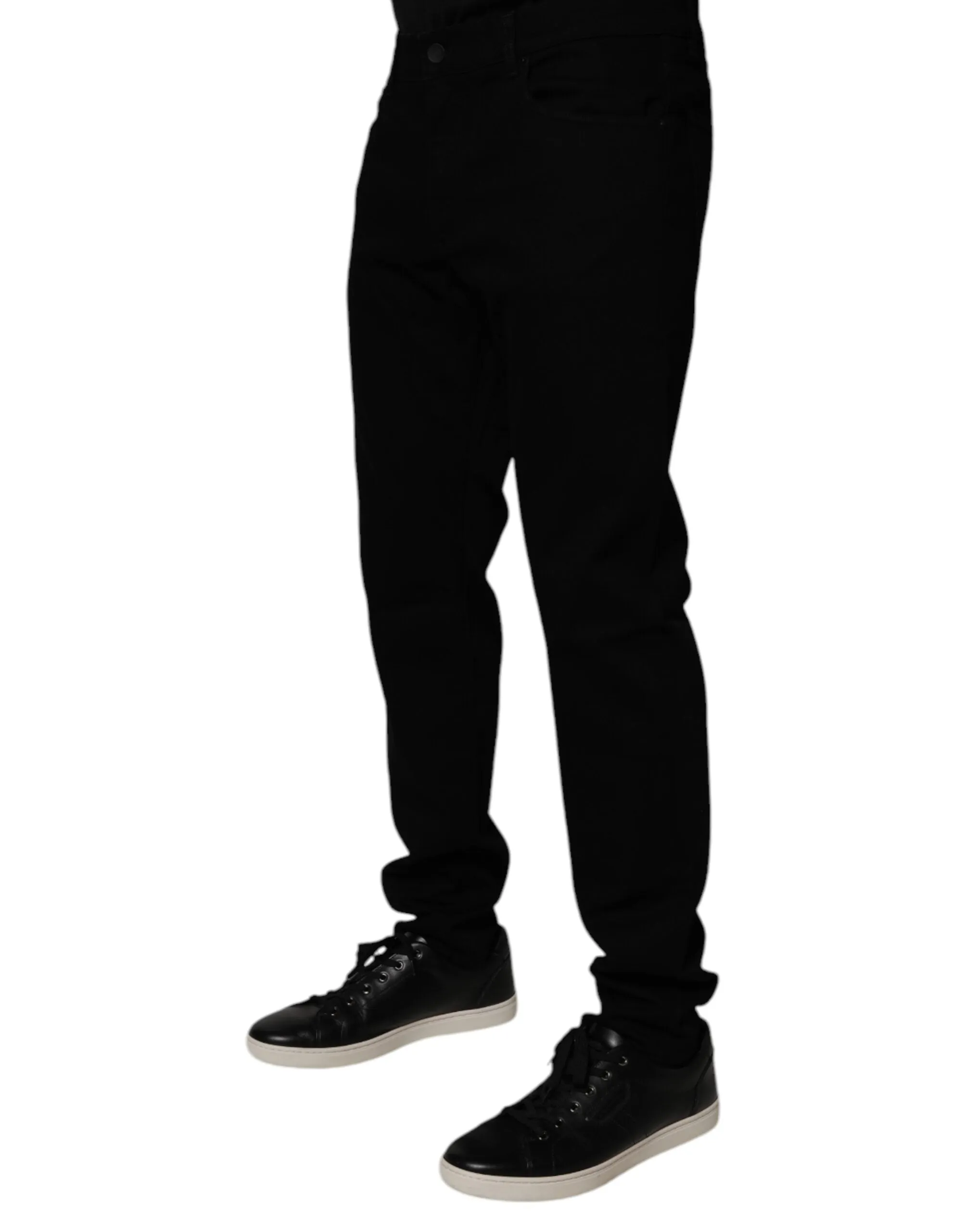 Dolce & Gabbana Jeans Homme Slim Stretch en Coton Bleu
