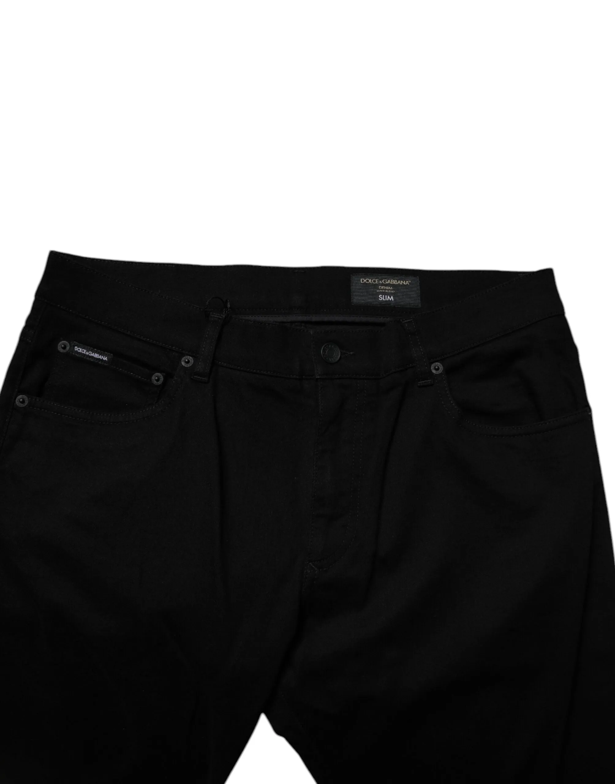 Dolce & Gabbana Jeans Homme Slim Stretch en Coton Bleu