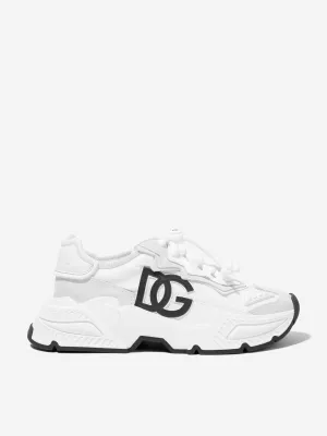 Dolce & Gabbana Kids Chaussures Daymaster en Matériaux Mixte en Blanc