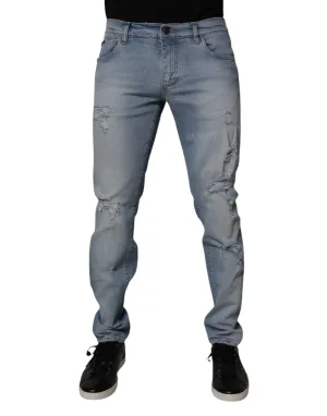 Dolce & Gabbana Jeans Homme Slim en Coton Tatte