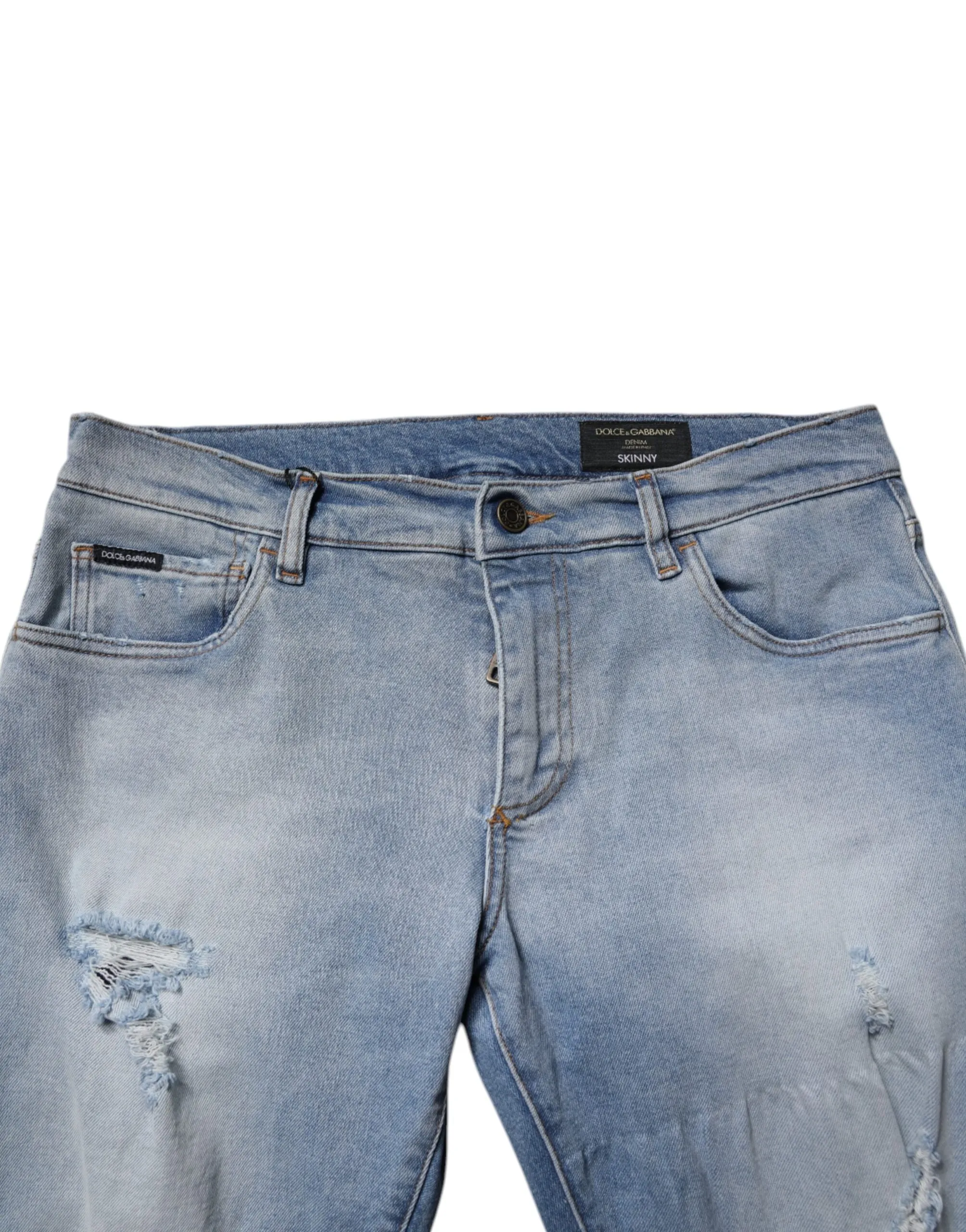 Dolce & Gabbana Jeans Homme Slim en Coton Tatte