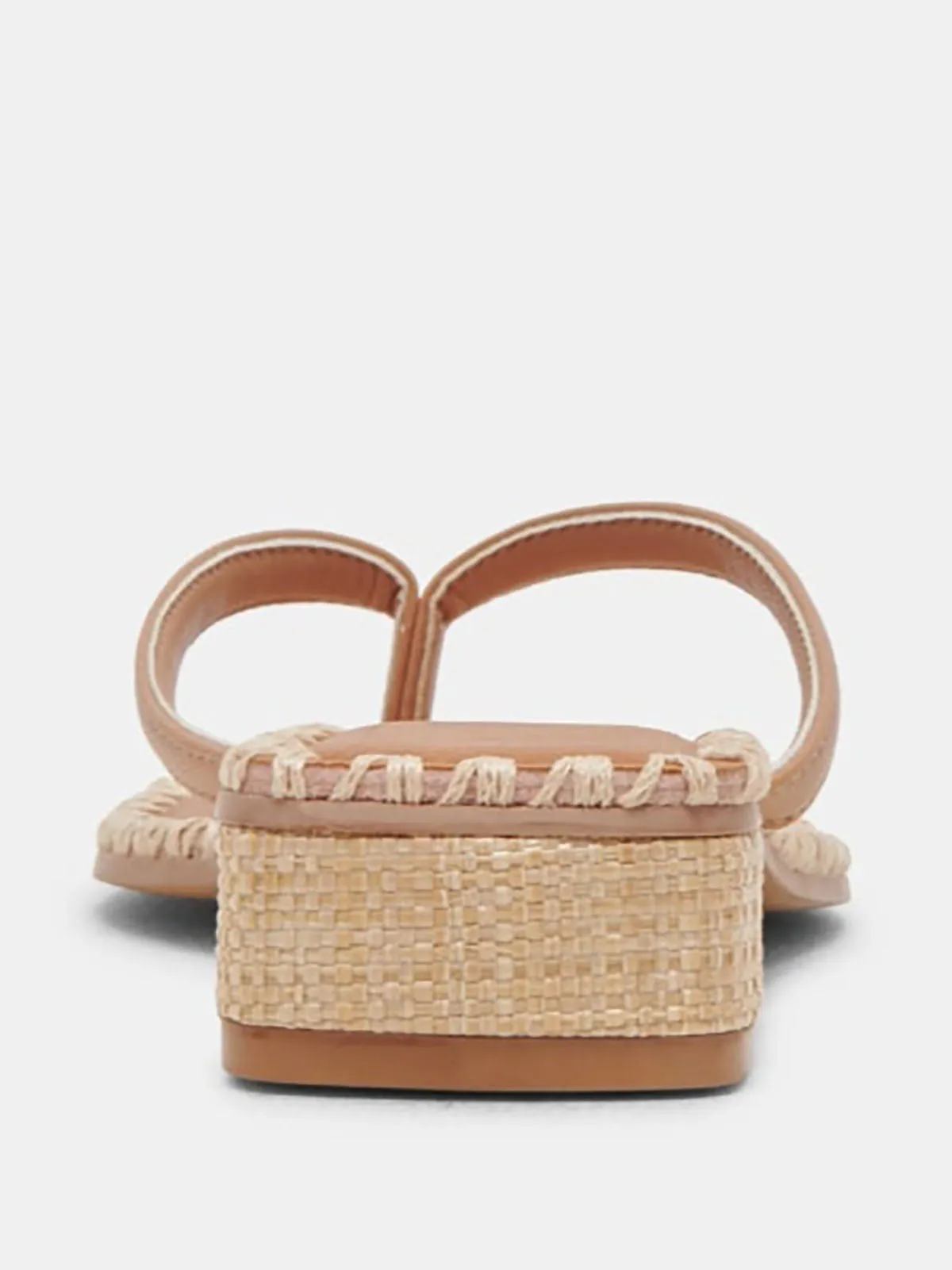 Sandales Dolce Vita taille 9 en cuir beige et camel avec coutures, jamais portées