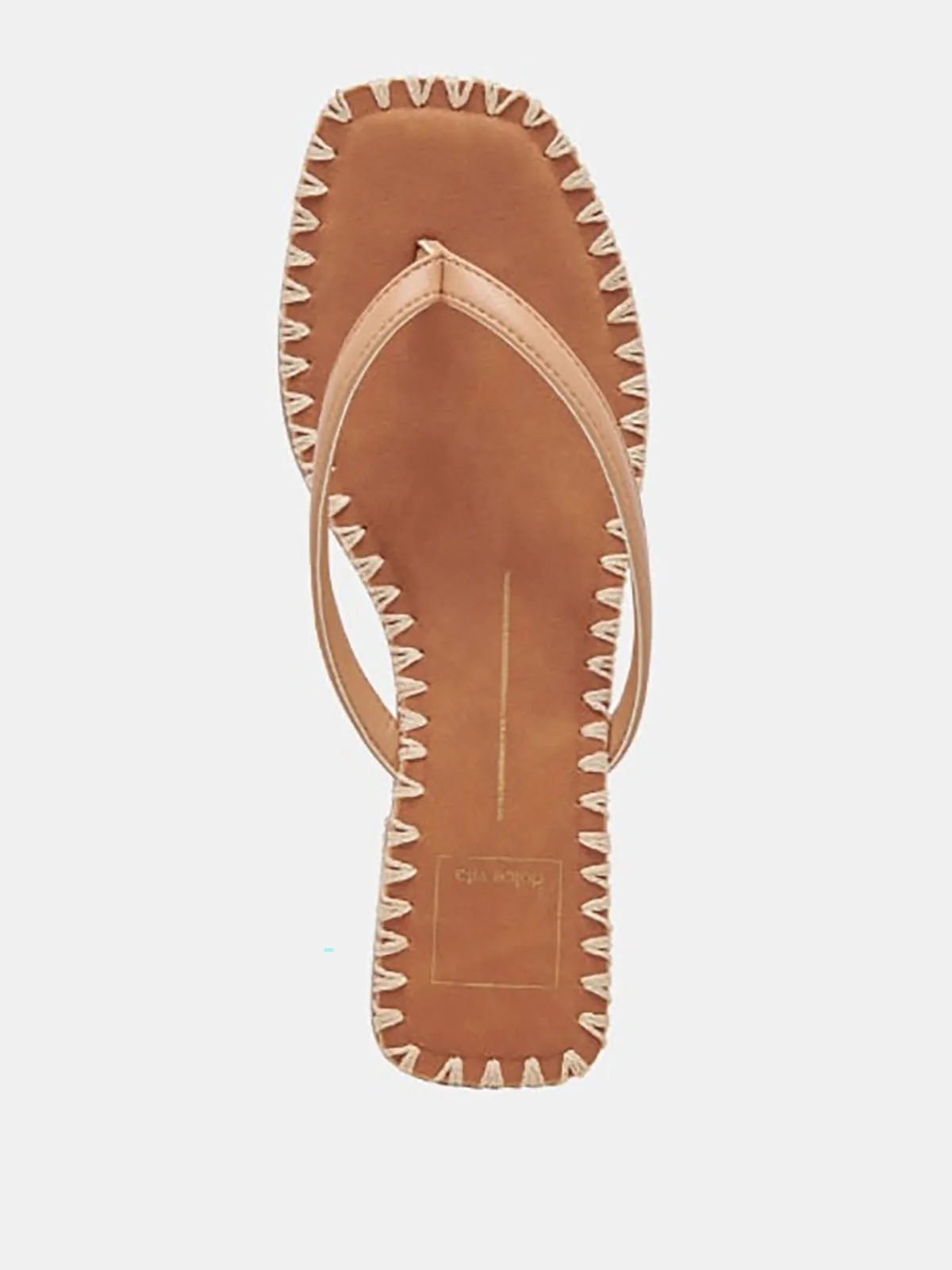 Sandales Dolce Vita taille 9 en cuir beige et camel avec coutures, jamais portées