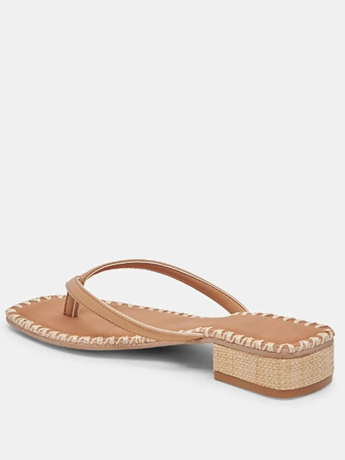 Sandales Dolce Vita taille 9 en cuir beige et camel avec coutures, jamais portées