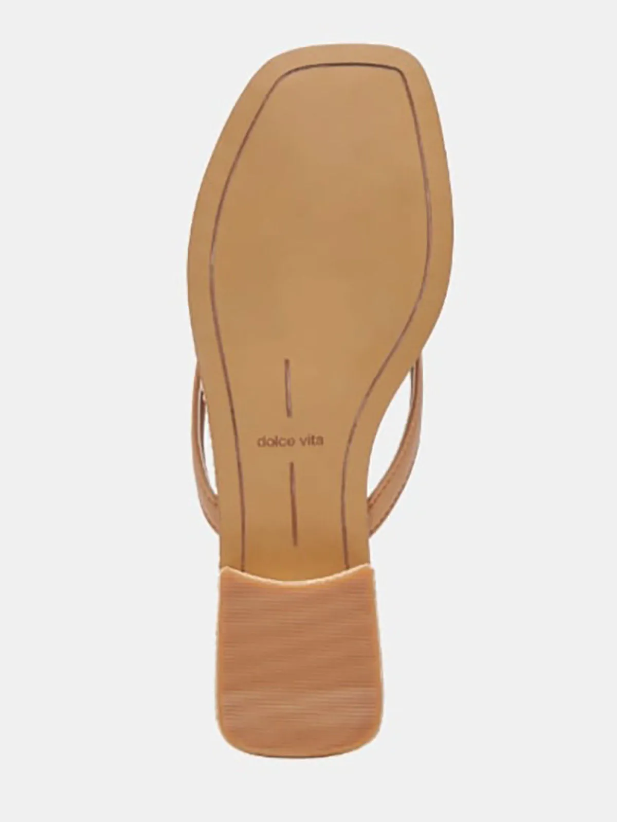 Sandales Dolce Vita taille 9 en cuir beige et camel avec coutures, jamais portées