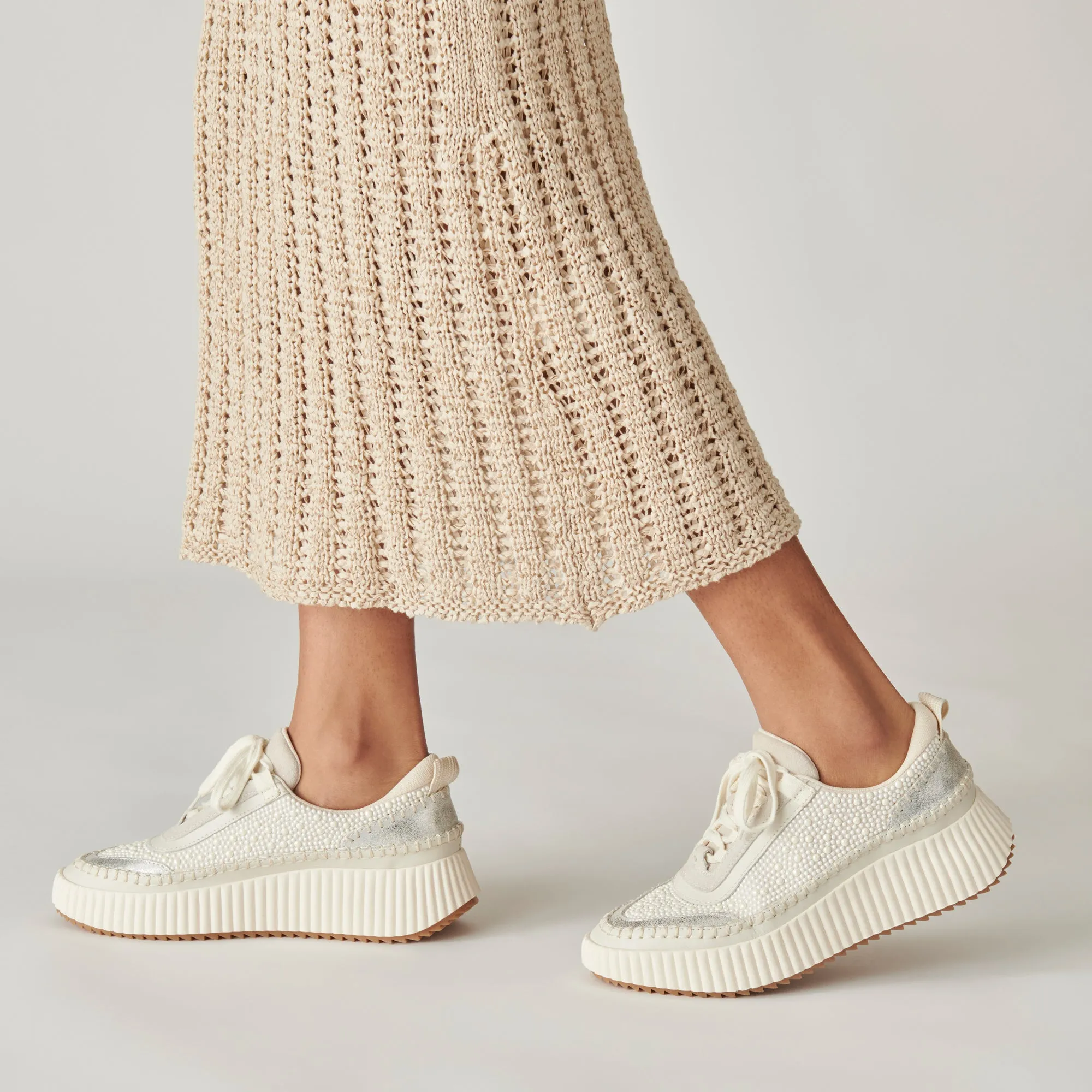 DOLEN SNEAKERS PERLES VANILLE PERLES