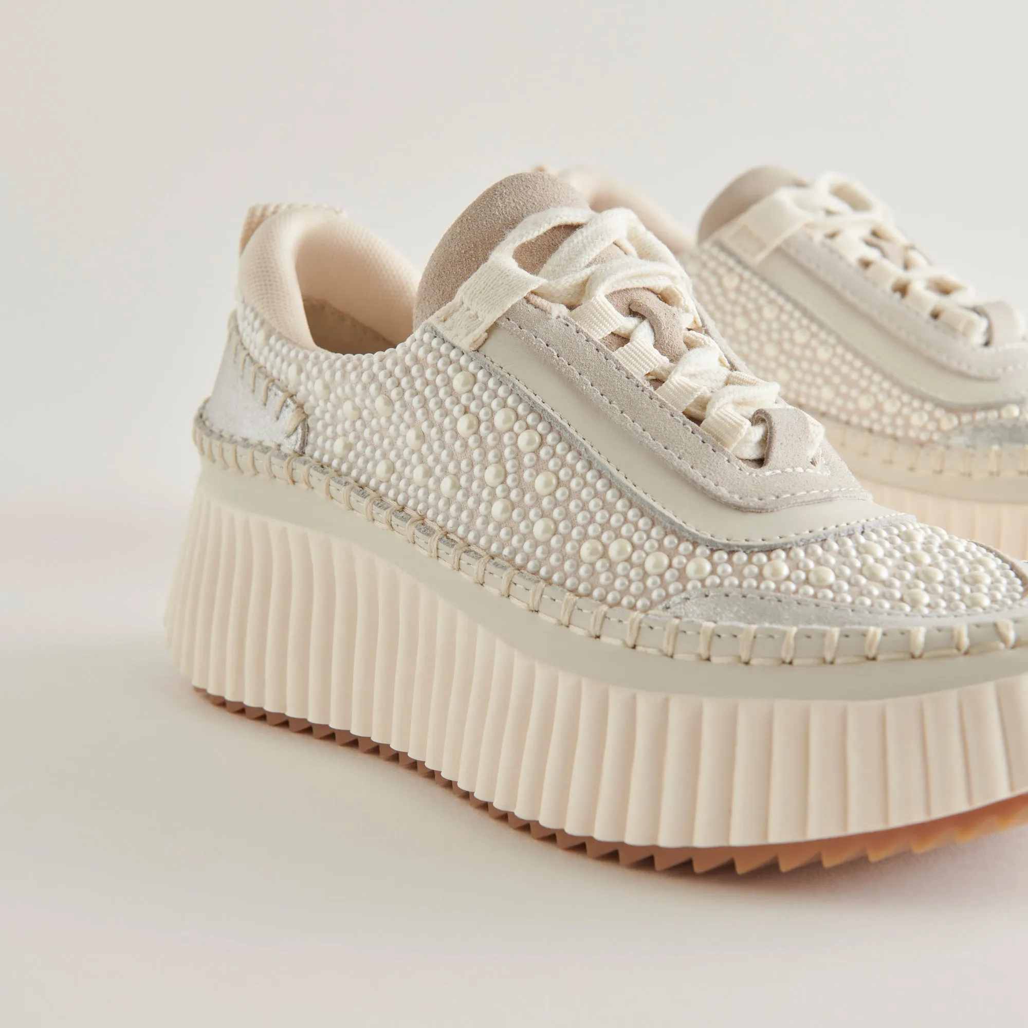 DOLEN SNEAKERS PERLES VANILLE PERLES