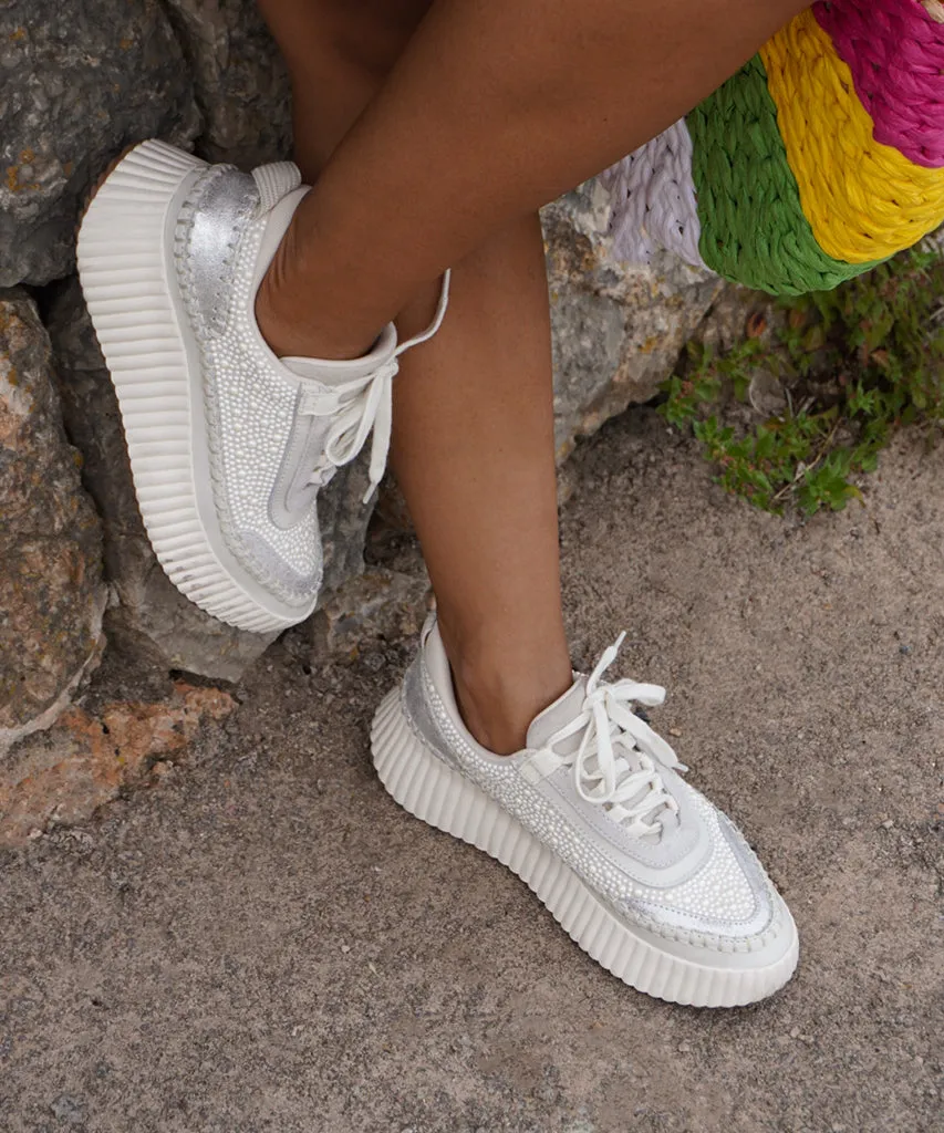 DOLEN SNEAKERS PERLES VANILLE PERLES