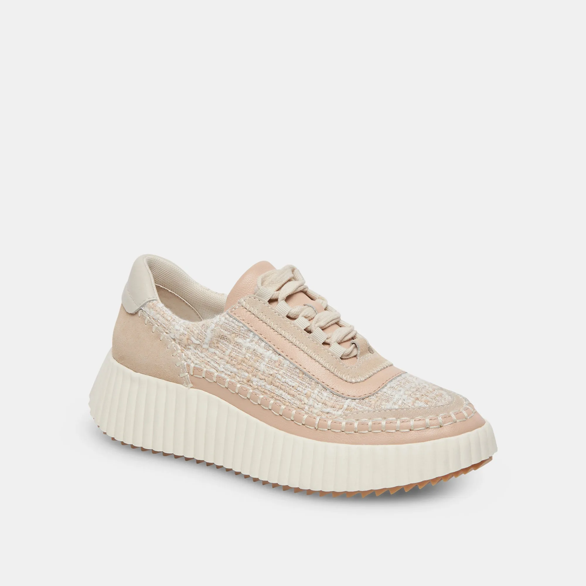 DOLEN SNEAKERS IVOIRE MULTI TISSÉ