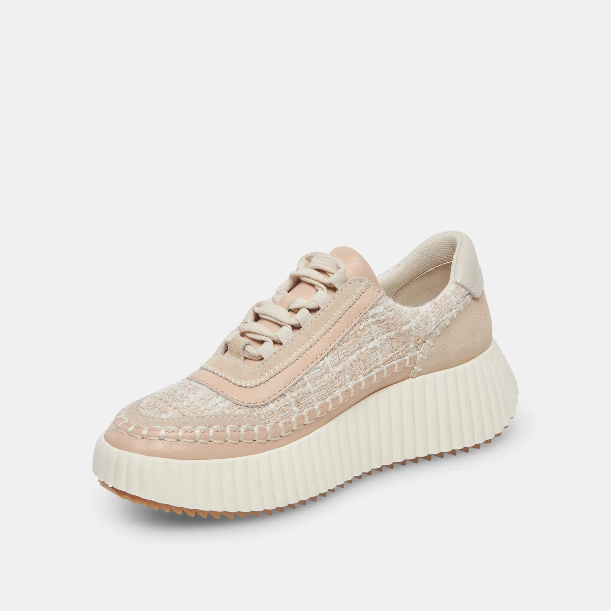 DOLEN SNEAKERS IVOIRE MULTI TISSÉ
