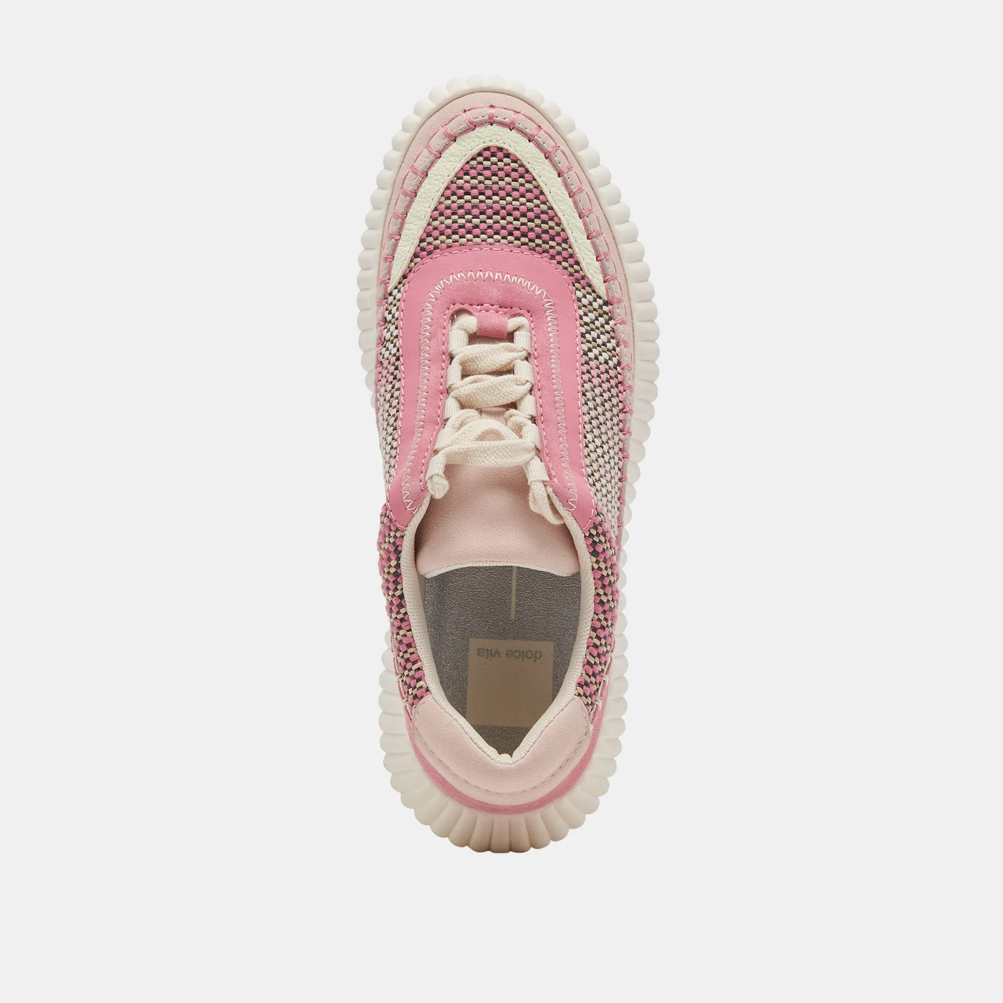 DOLEN SNEAKERS ROSE MULTICOLORE TISSÉ