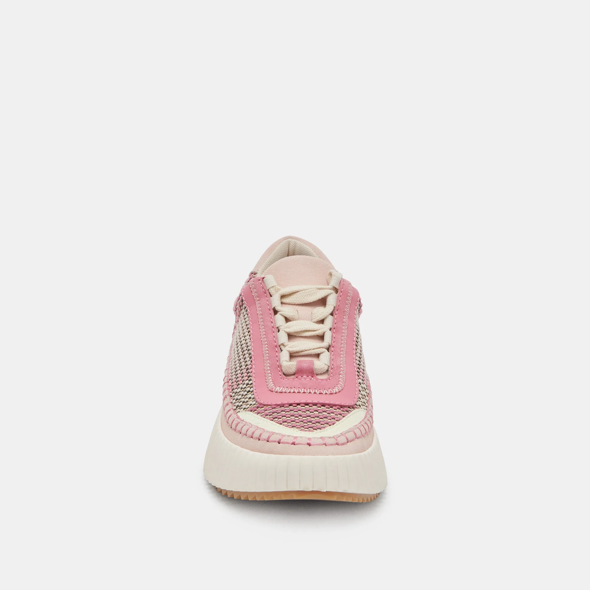 DOLEN SNEAKERS ROSE MULTICOLORE TISSÉ