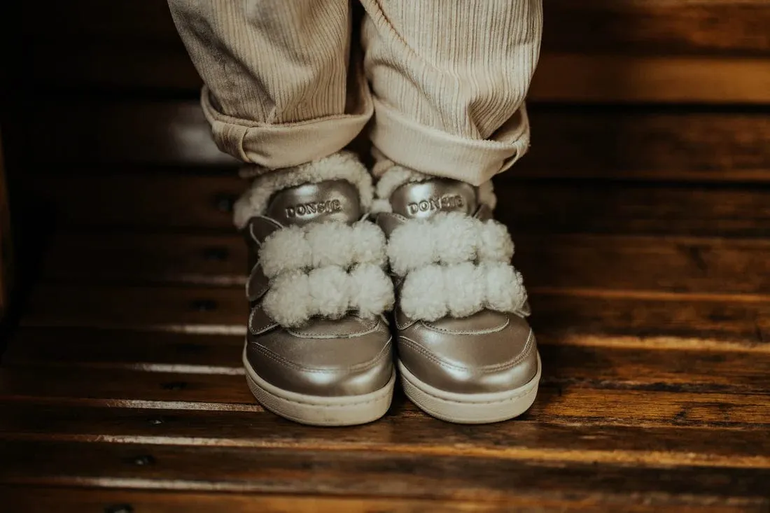 Donsje Baskets Hanzell pour Filles en Argent
