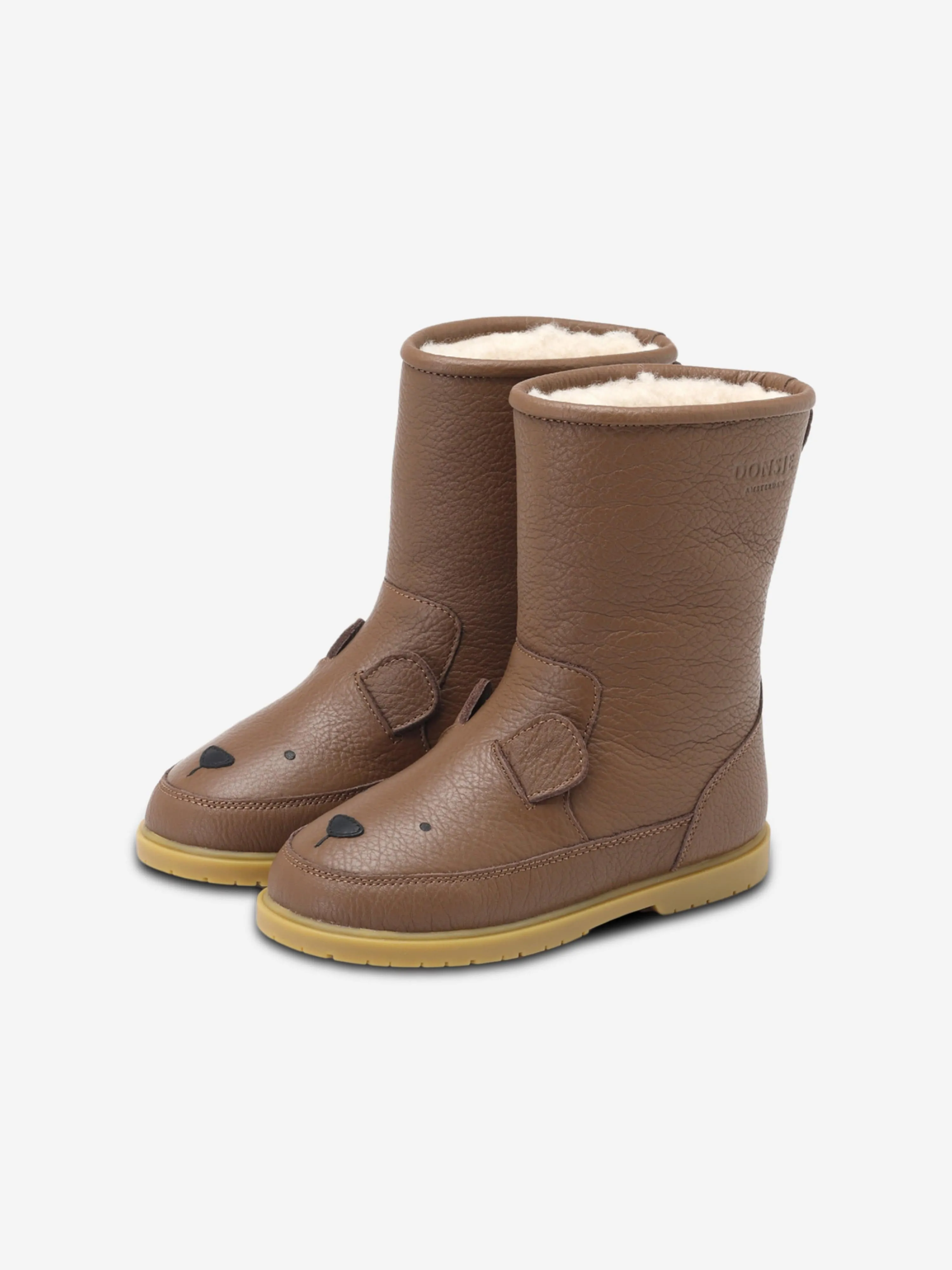 Bottes Classiques Ours Wadudu pour Enfants Donsje en Marron