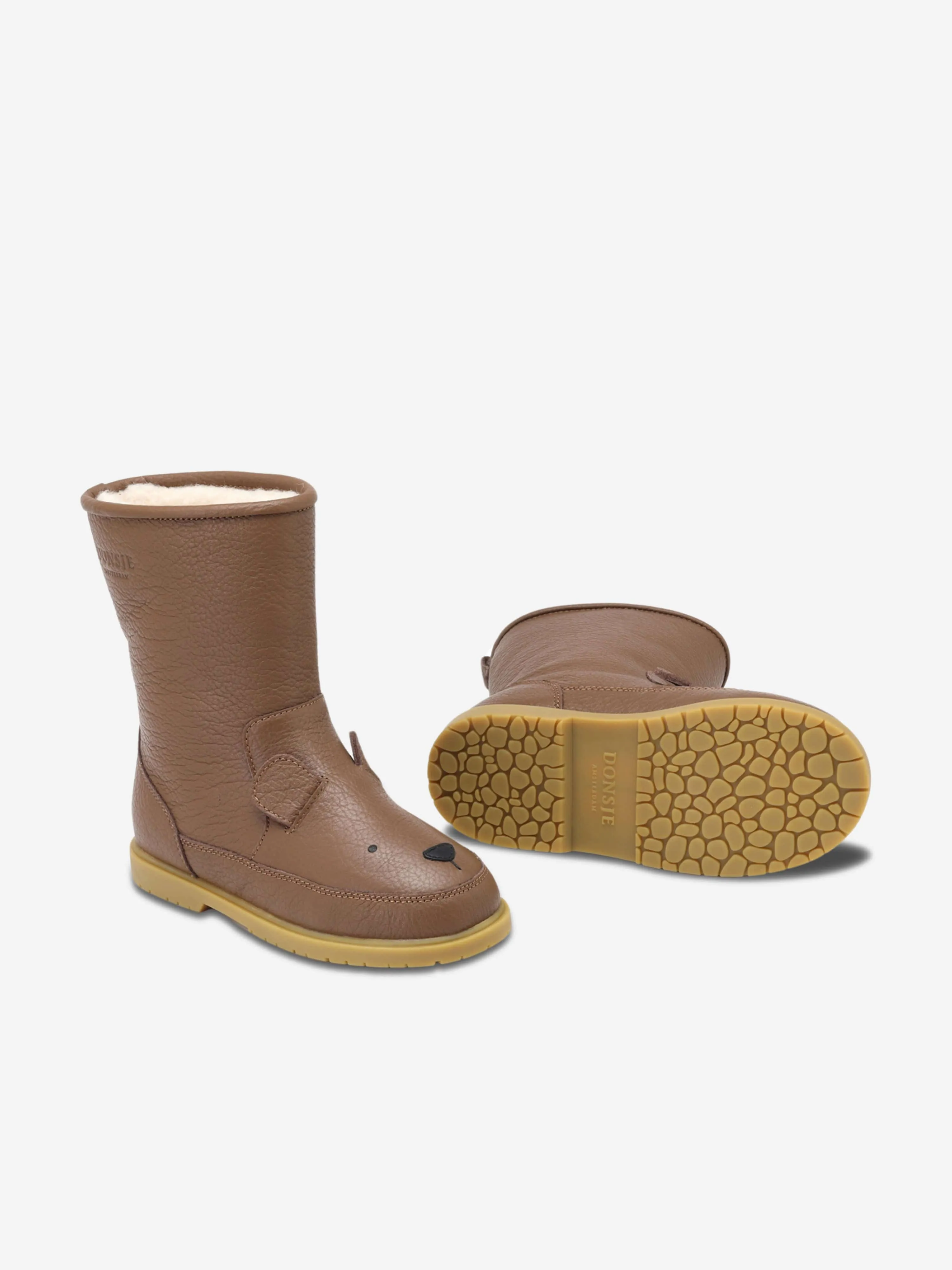 Bottes Classiques Ours Wadudu pour Enfants Donsje en Marron