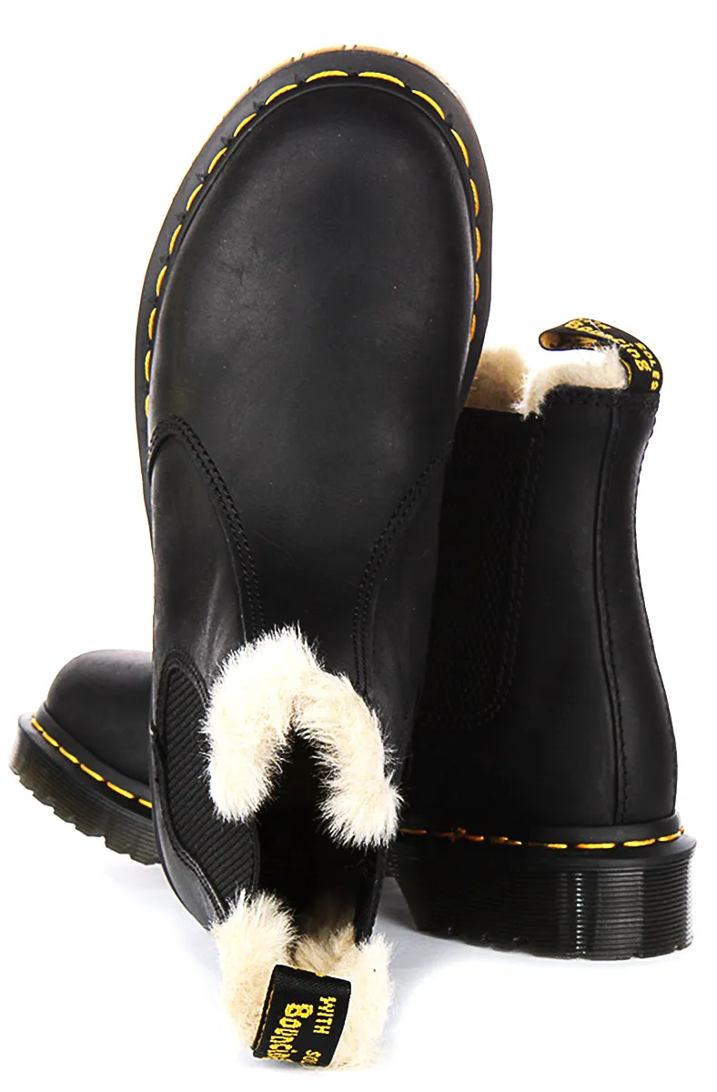 Dr Martens 2976 Leonore en chaussures doublées de fourrure noire Dr Martens