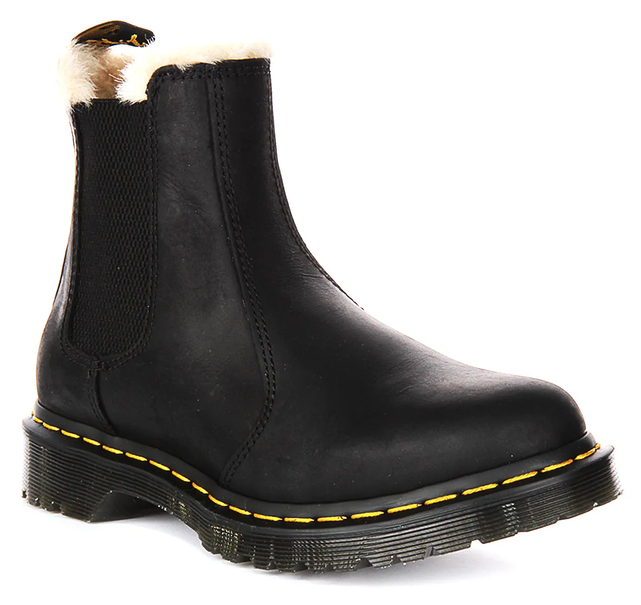 Dr Martens 2976 Leonore en chaussures doublées de fourrure noire Dr Martens