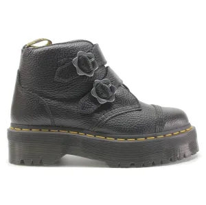 Bottes à plateforme pour femmes Dr. Martens Devon Flower en cuir Nappa brossé