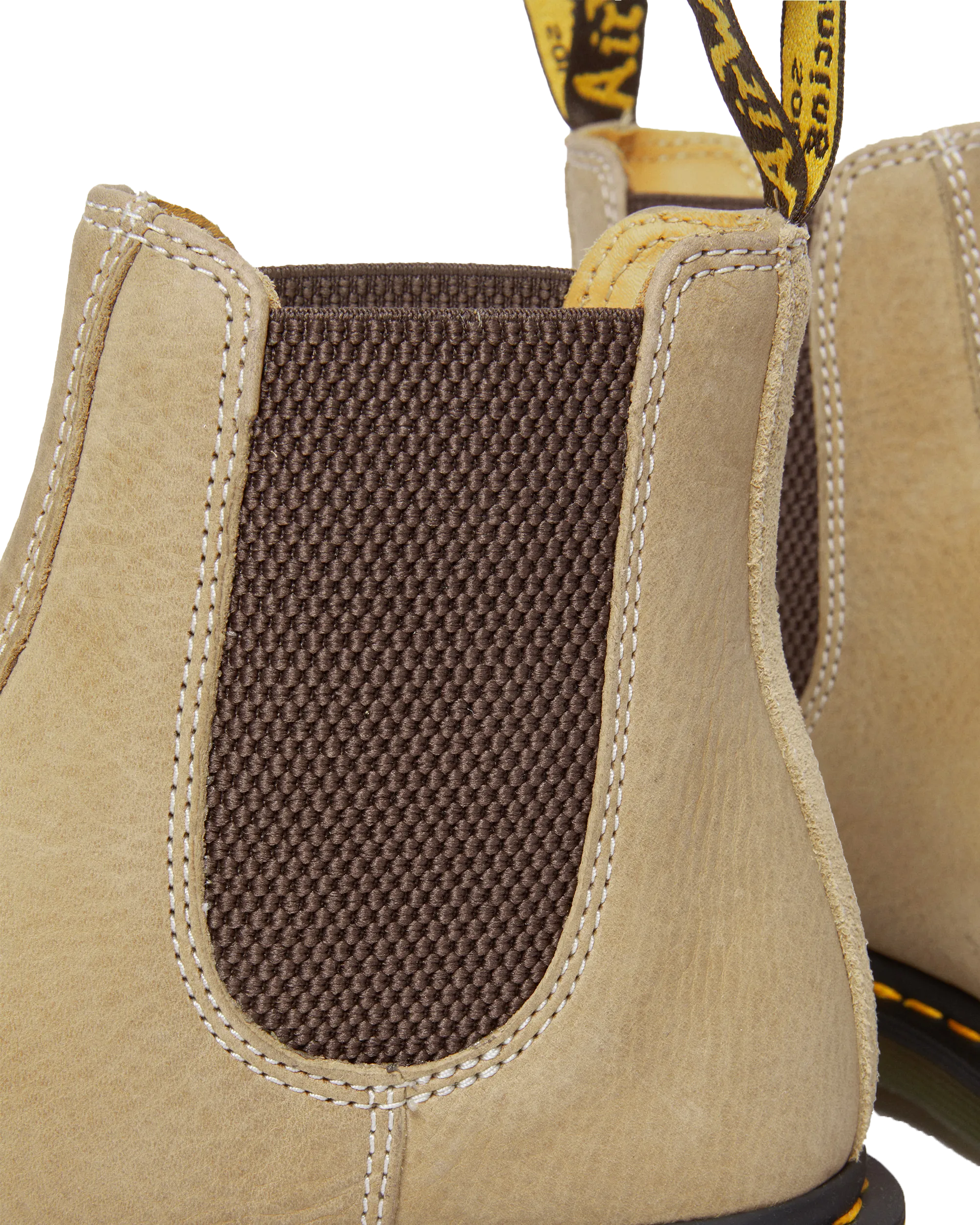 Bottes Dr Martens 2976 en daim Nubuck vieilli couleur Savannah Tan