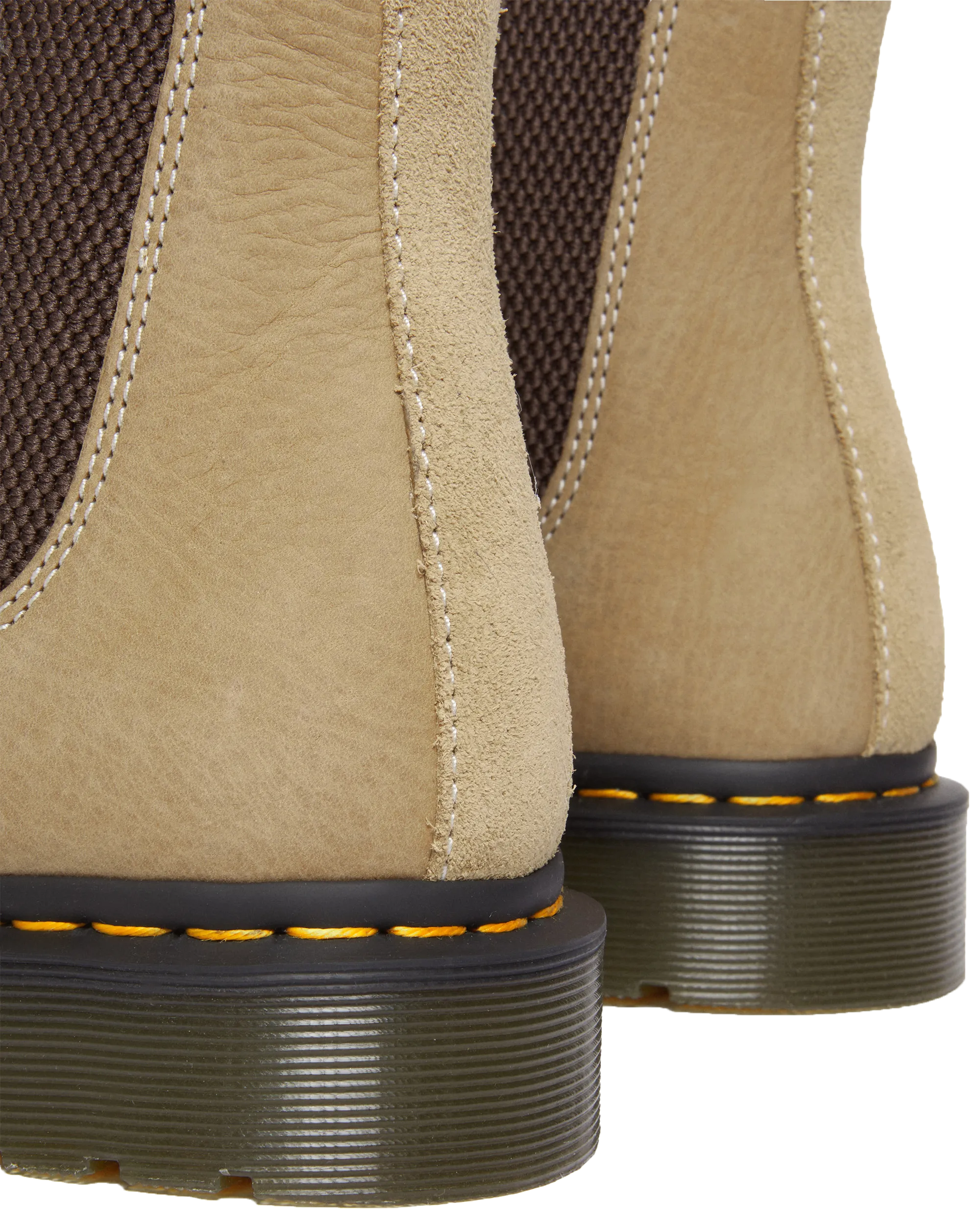 Bottes Dr Martens 2976 en daim Nubuck vieilli couleur Savannah Tan