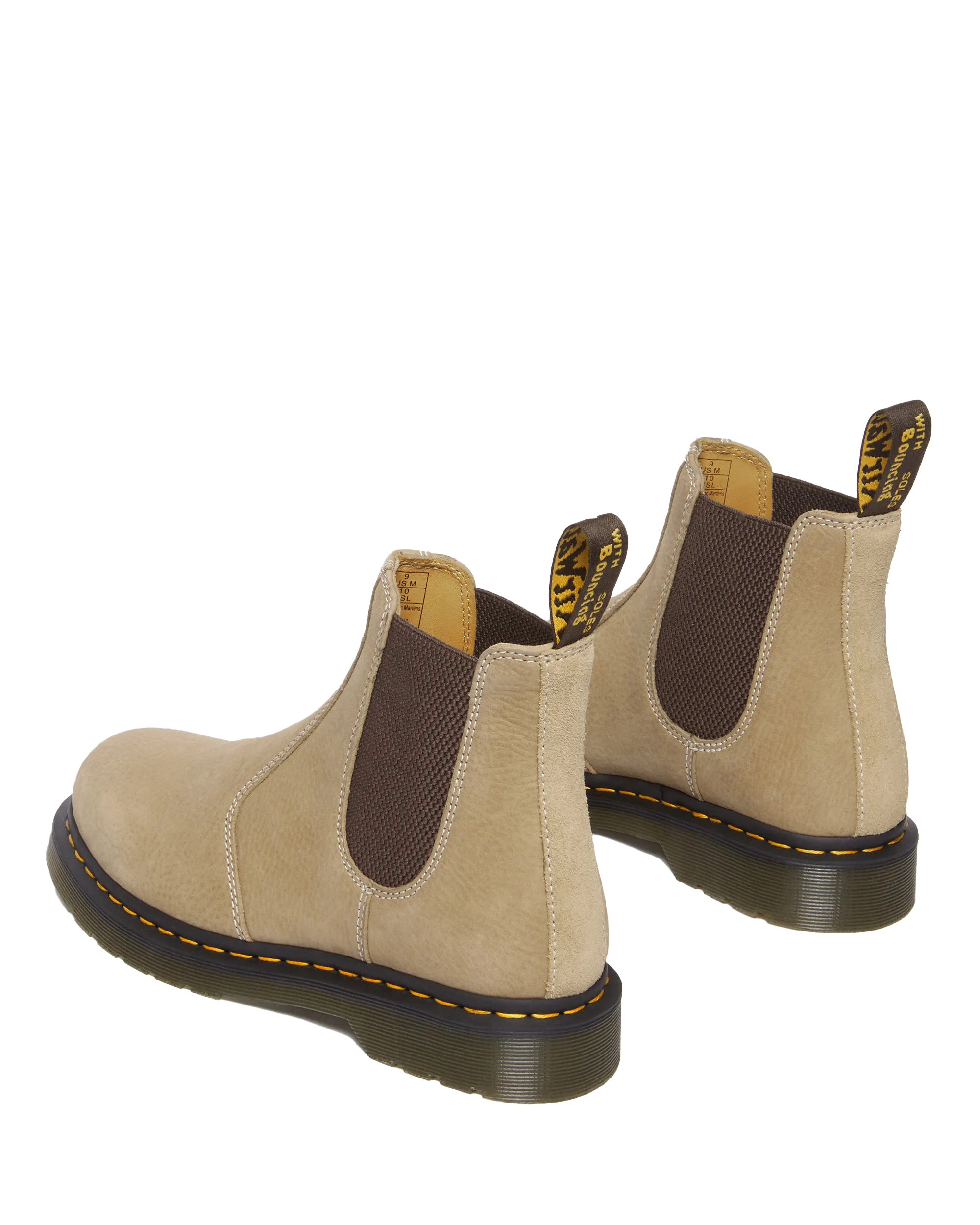 Bottes Dr Martens 2976 en daim Nubuck vieilli couleur Savannah Tan