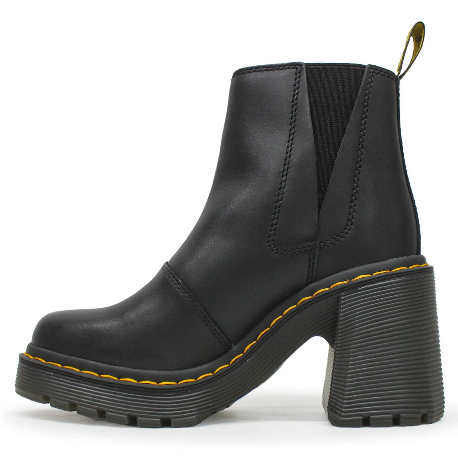 Bottes Chelsea à talons pour femmes en cuir sendal Dr. Martens Spence