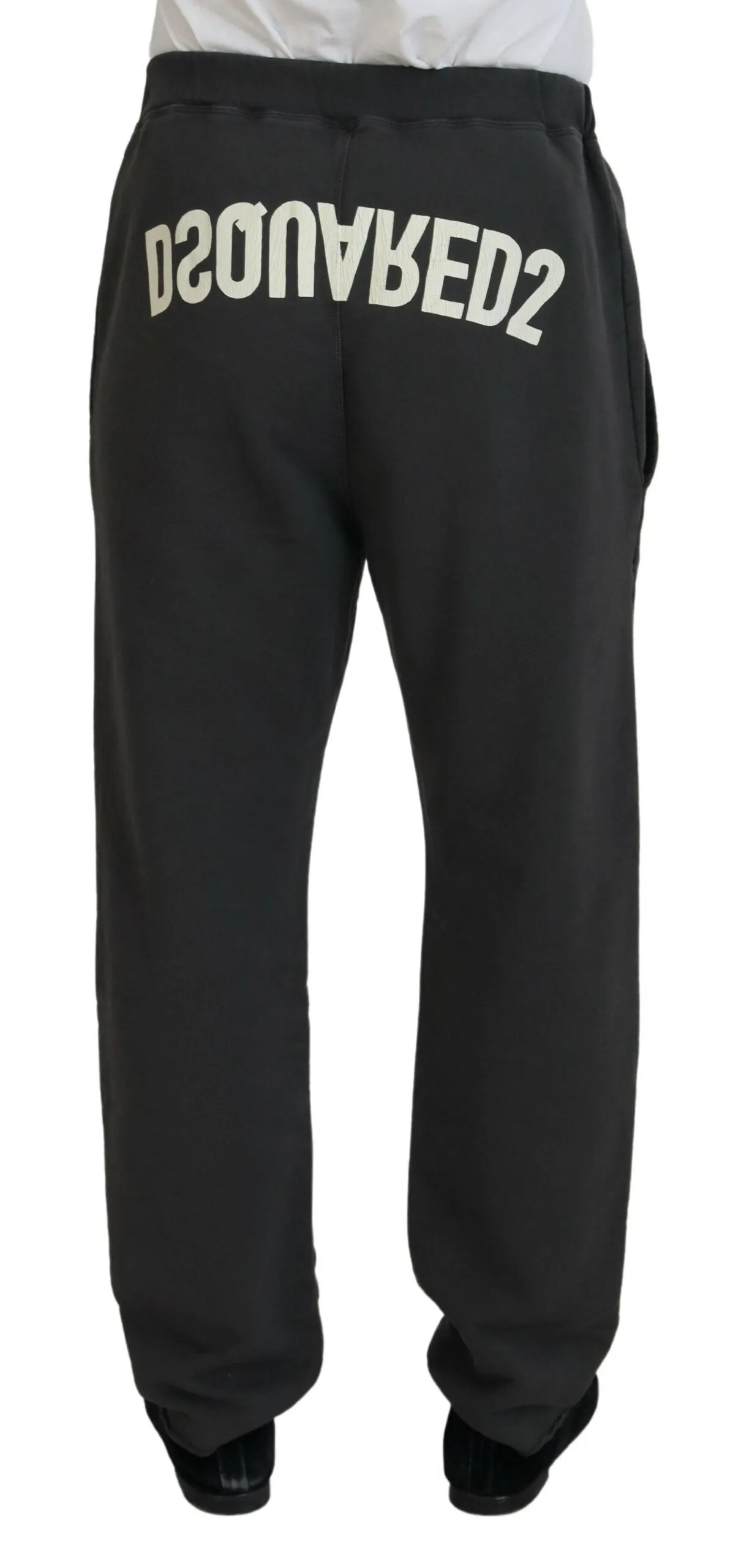 Dsqua2 Pantalon décontracté en coton pour hommes à effet usé