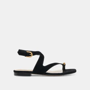 SANDALES EARLA ONYX EN DAIM