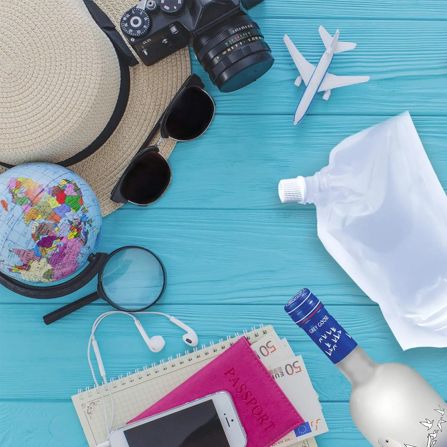 Gourde en Plastique Facile à Utiliser - Poches à Boisson pour Festivals chaussures ecco